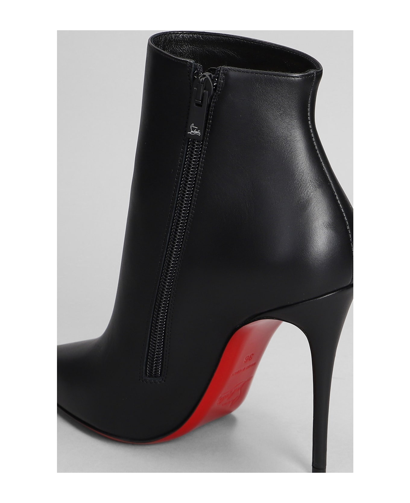 So Kate Booty High Heels Ankle Boots In Black Leather - 5