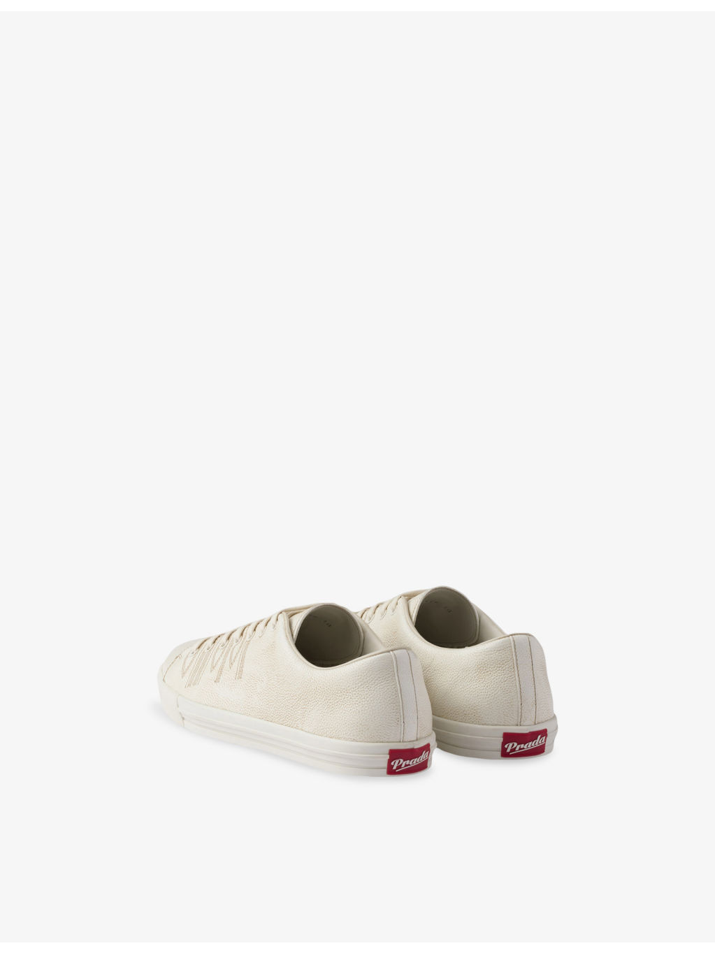 Aged-Effect Leather Trainers - 4