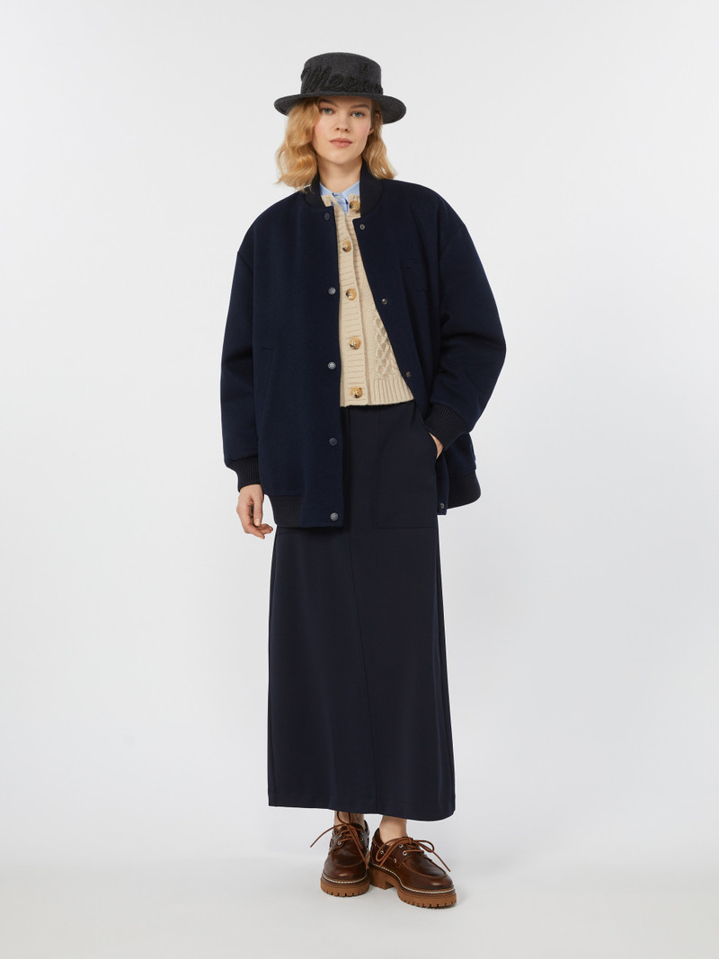 WEEKEND Max Mara ABITO Wool knit crew-neck cardigan outlook