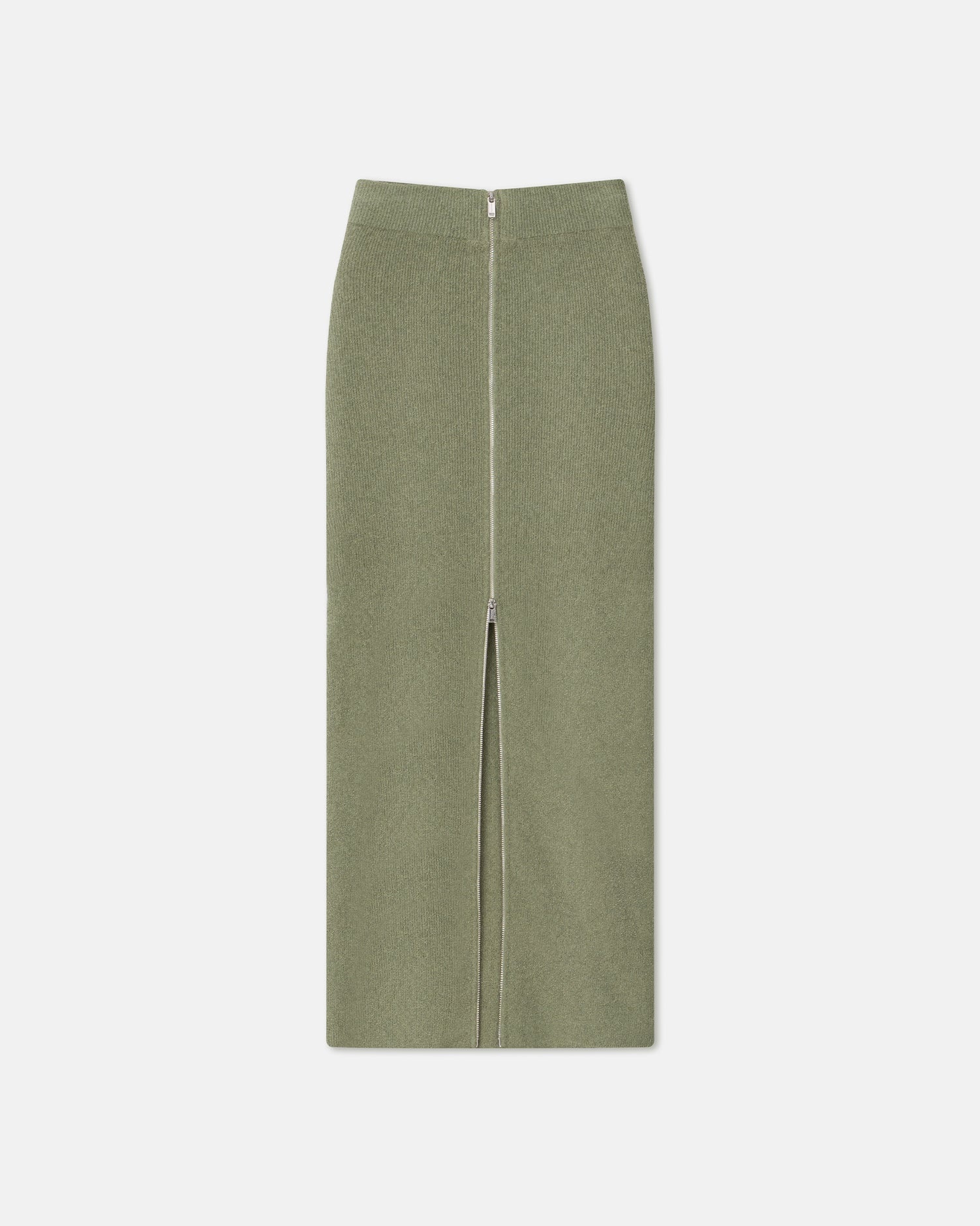 Terry-Knit Midi Skirt - 2