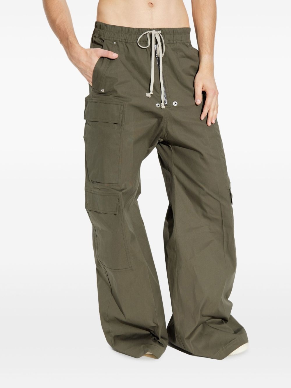 drawstring cargo trousers - 4