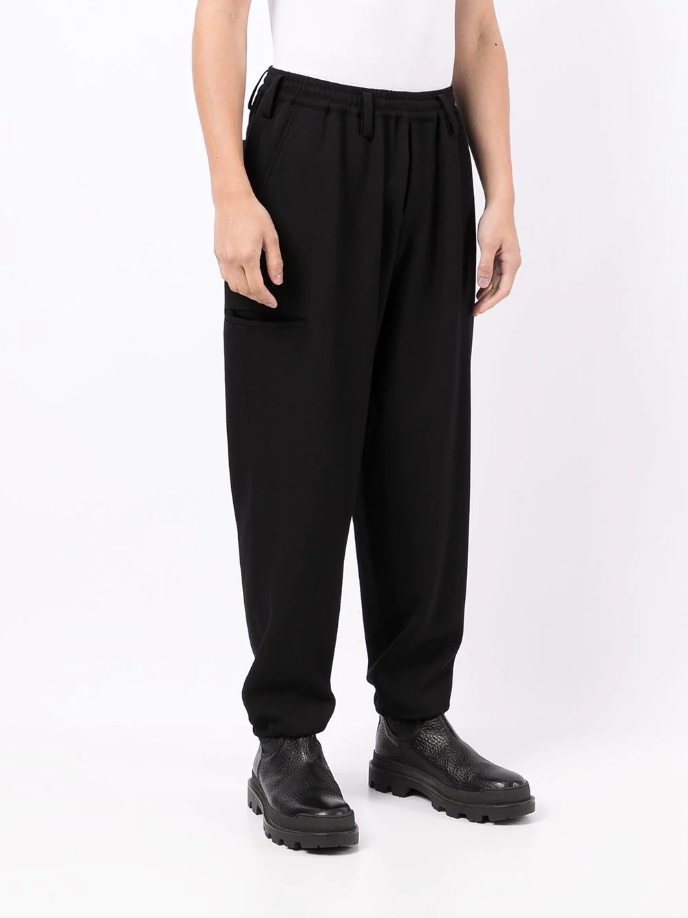 relaxed-fit wool track pants - 3