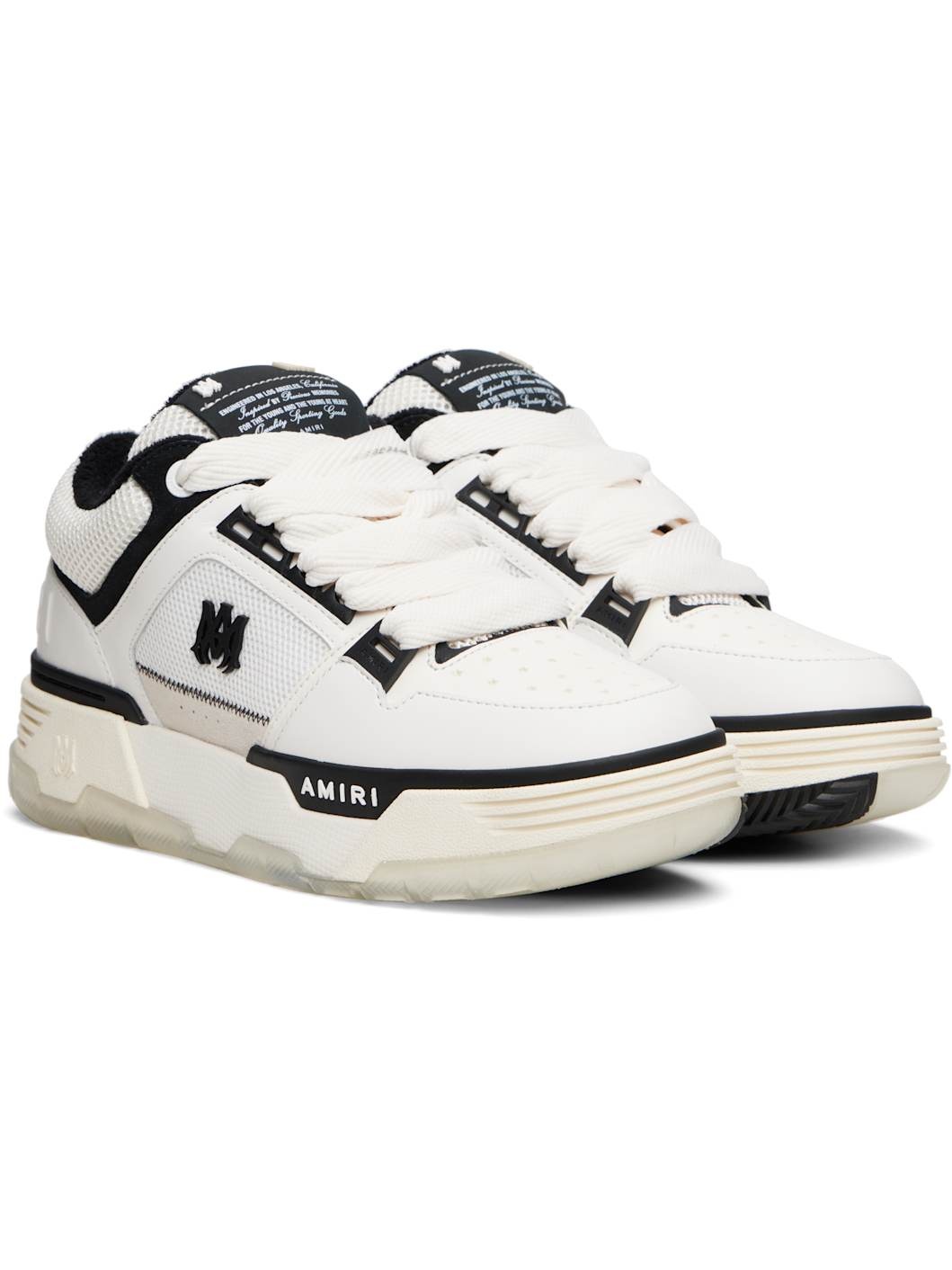 White & Black MA-1 Sneakers - 4