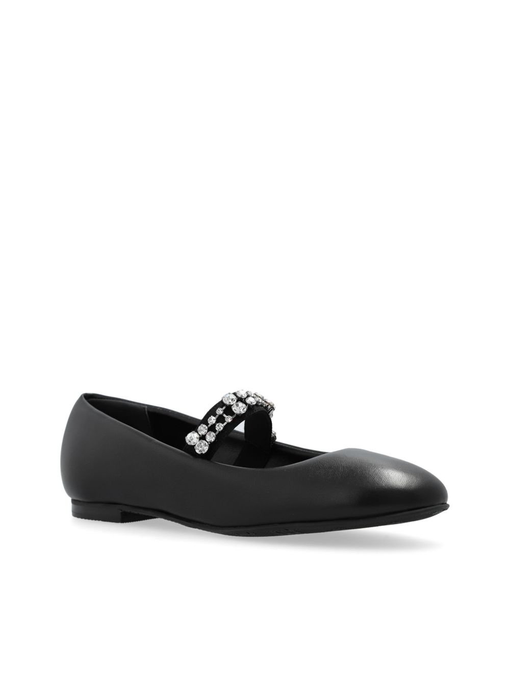 crystal-embellished ballerina shoes - 4