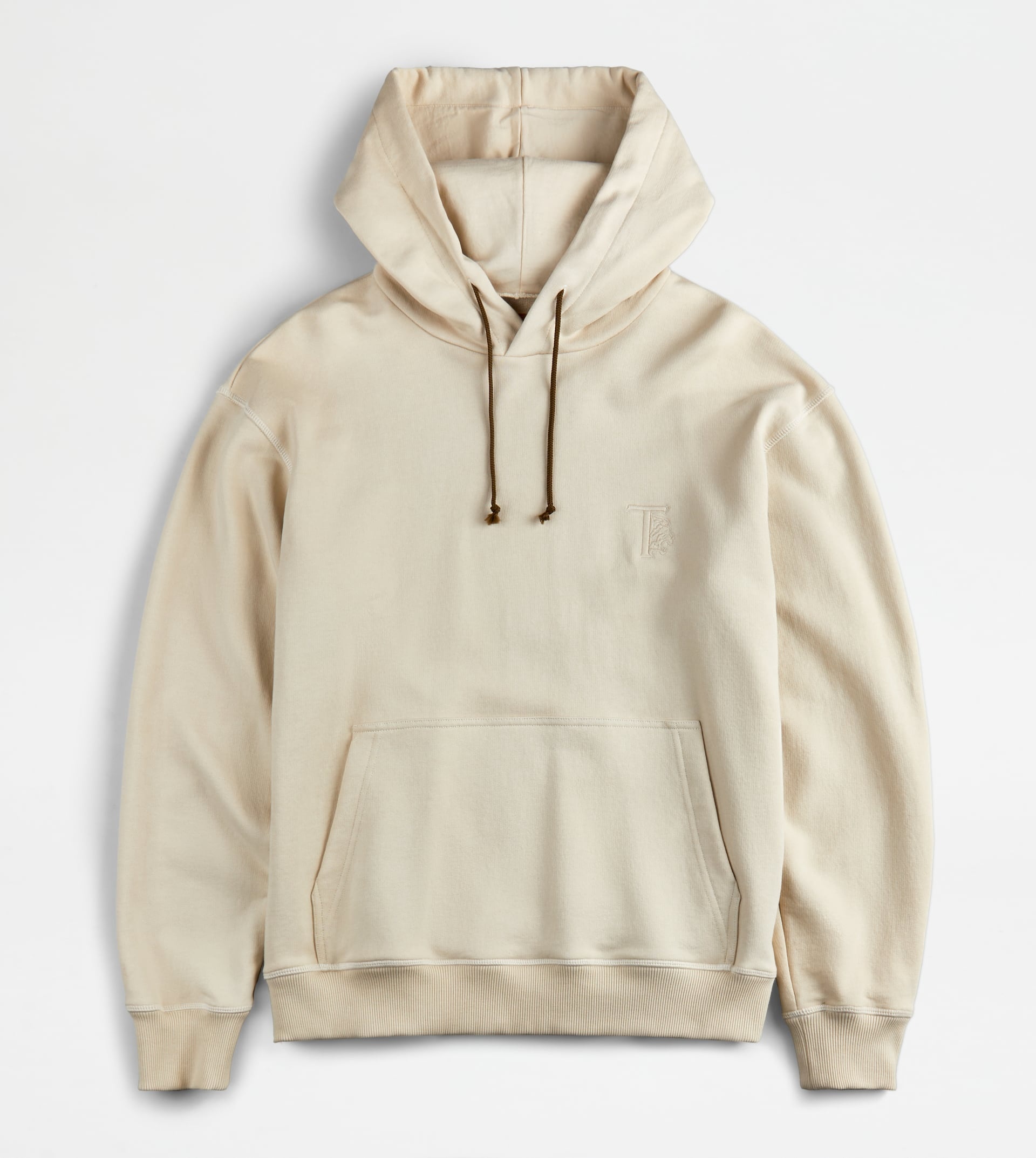 HOODED SWEATSHIRT - BEIGE - 1