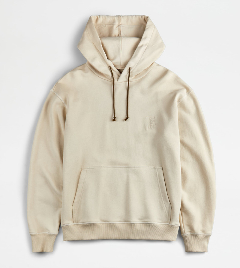 HOODED SWEATSHIRT - BEIGE 1