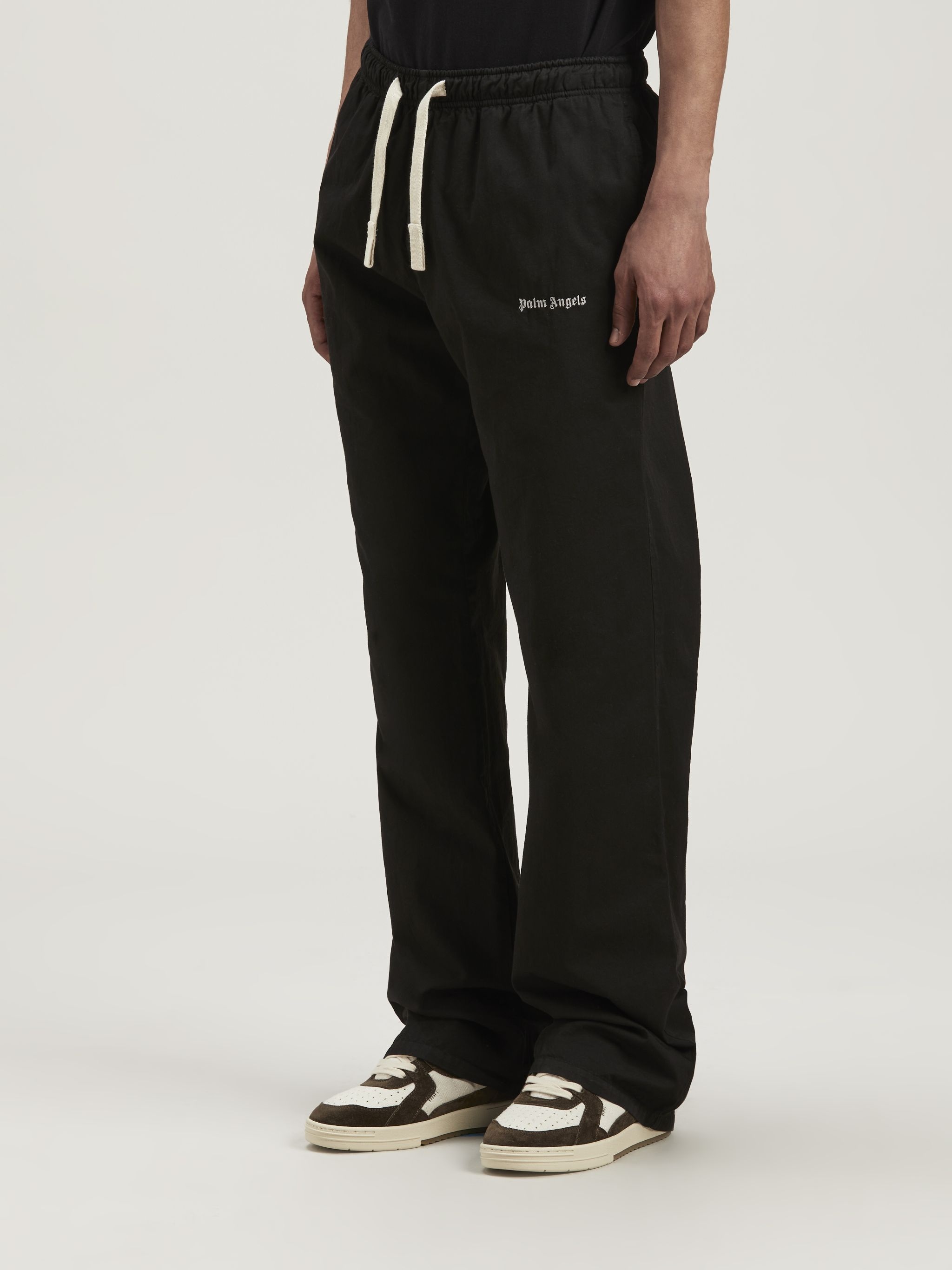 Palm Angels Logo Cotton Travel Pants, palmangels