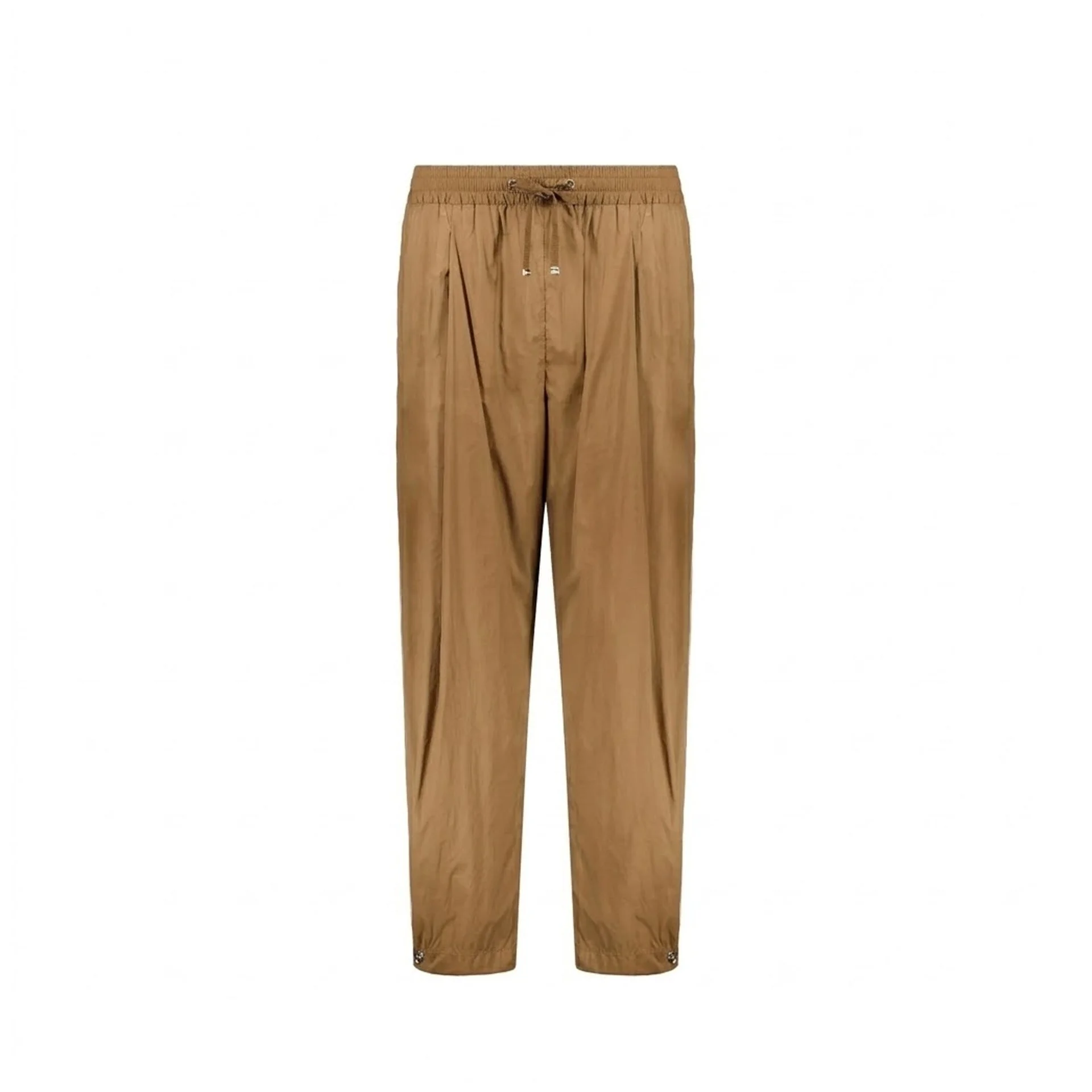Herno Drawstring Elastic Waist Pants Brown Elastane Polyamide - 1