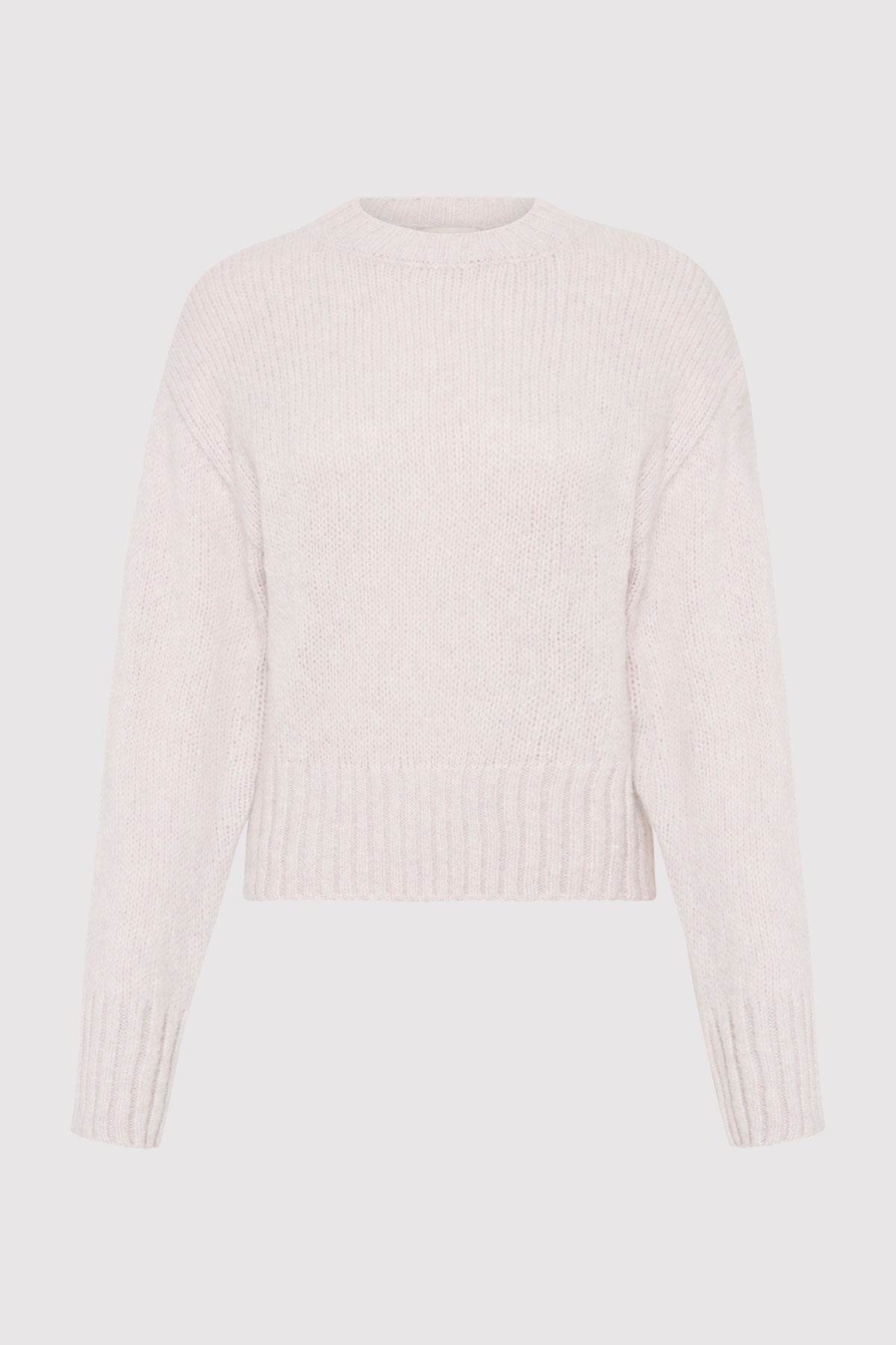 Wool Cashmere Blend Sweater - Mist - 1