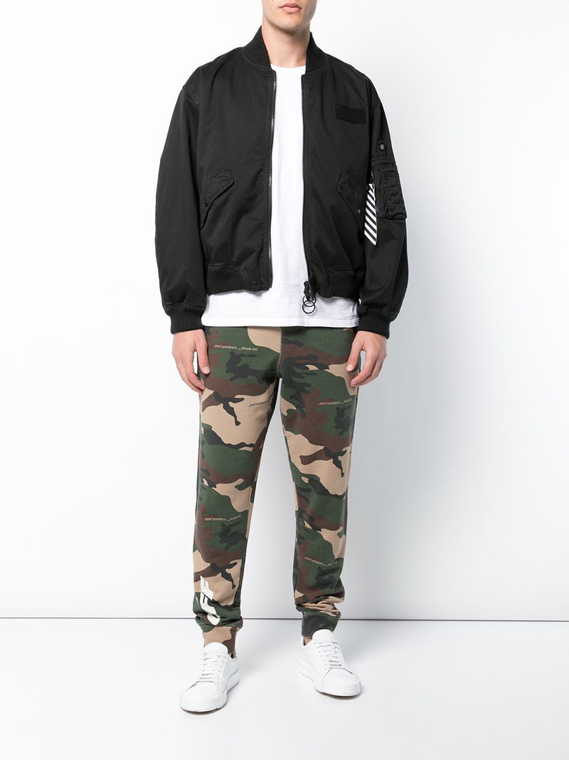 Off-White camouflage print sweatpants outlook