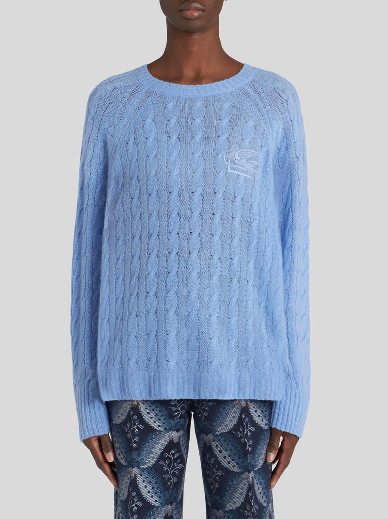 Etro CASHMERE JUMPER WITH LOGO outlook