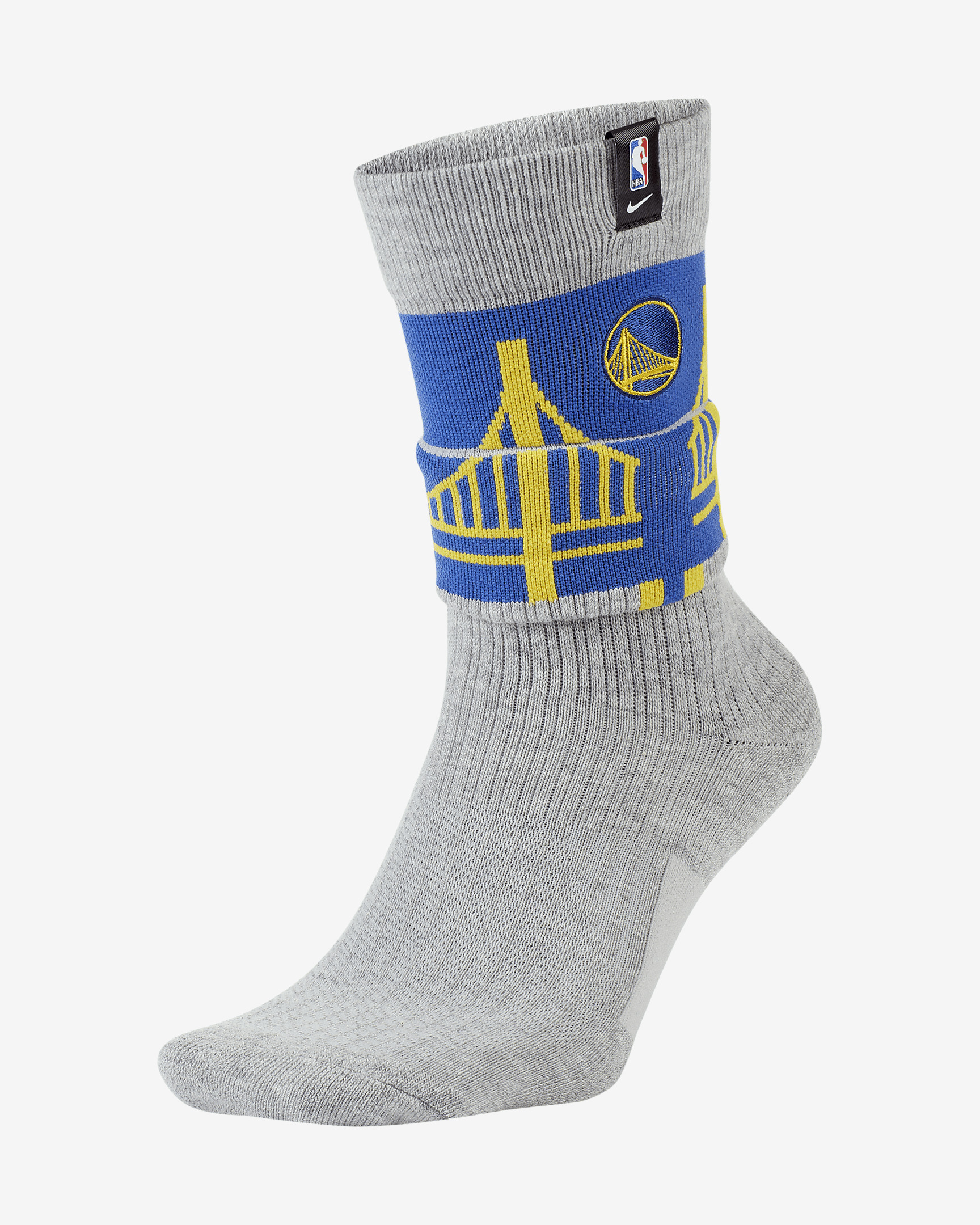 Golden State Warriors Courtside Nike NBA Crew Socks - 3