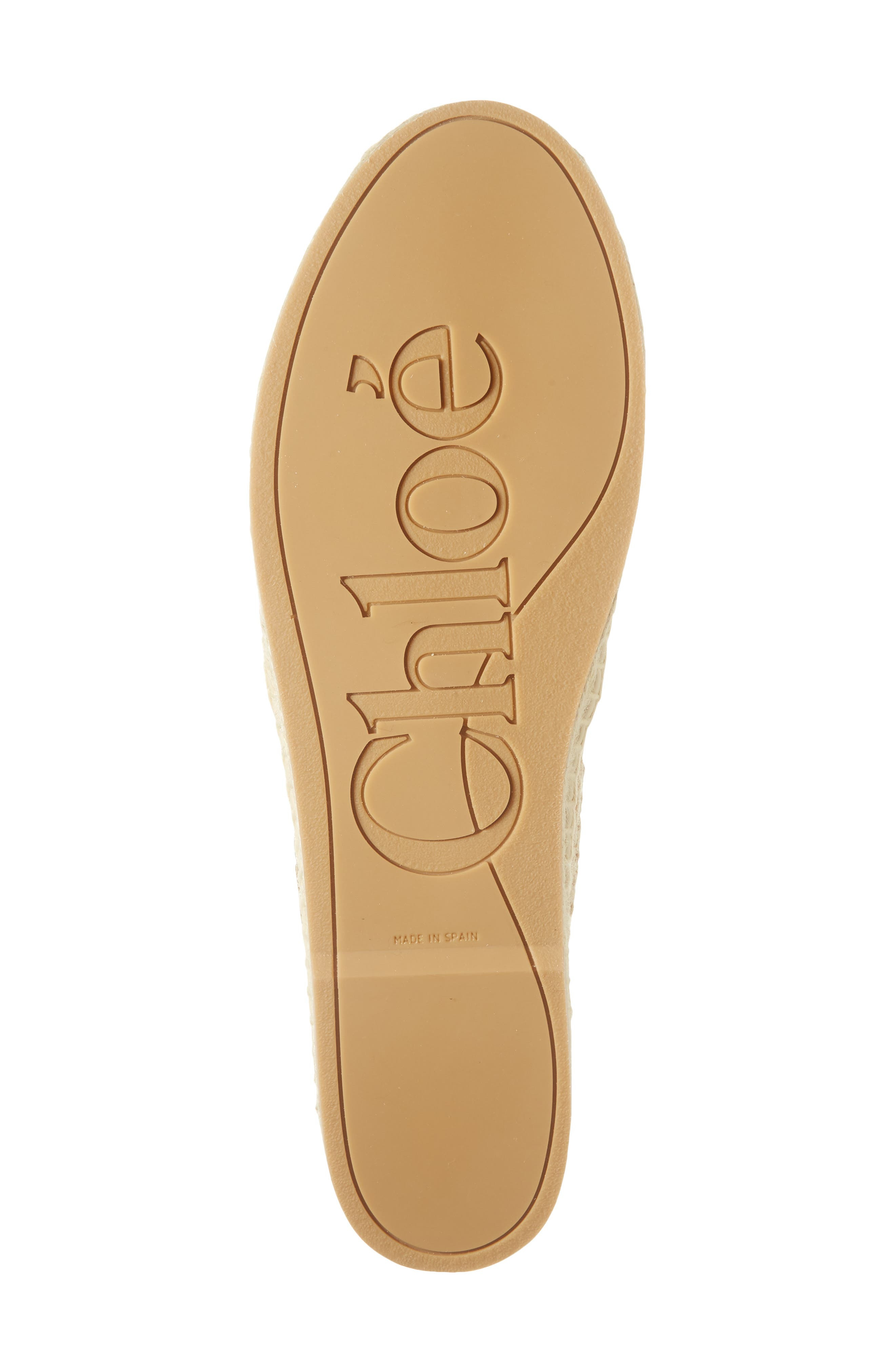 Chloé Isla Logo Espadrille in Natural Brown at Nordstrom - 6