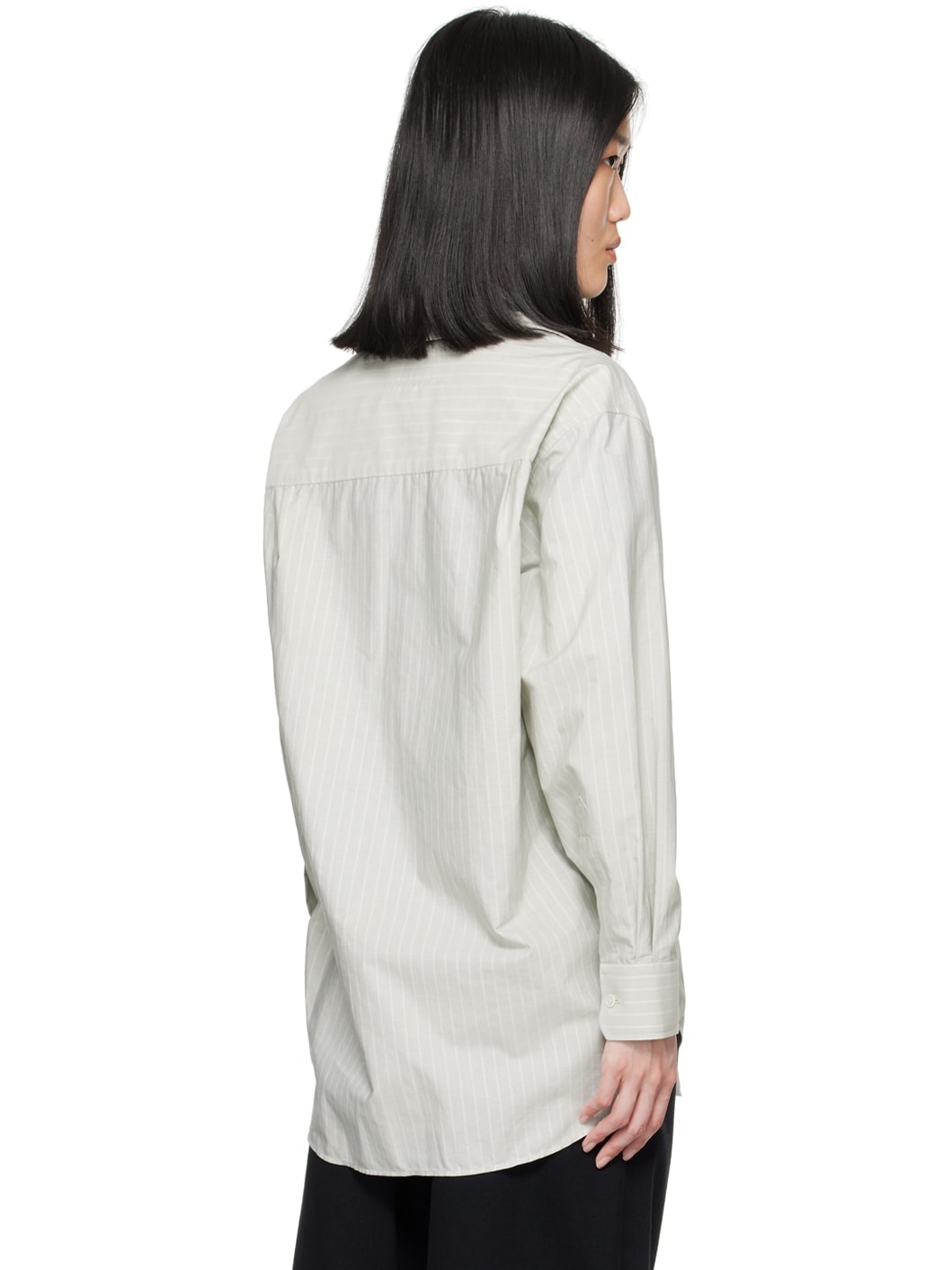 Gray Striped Shirt - 3