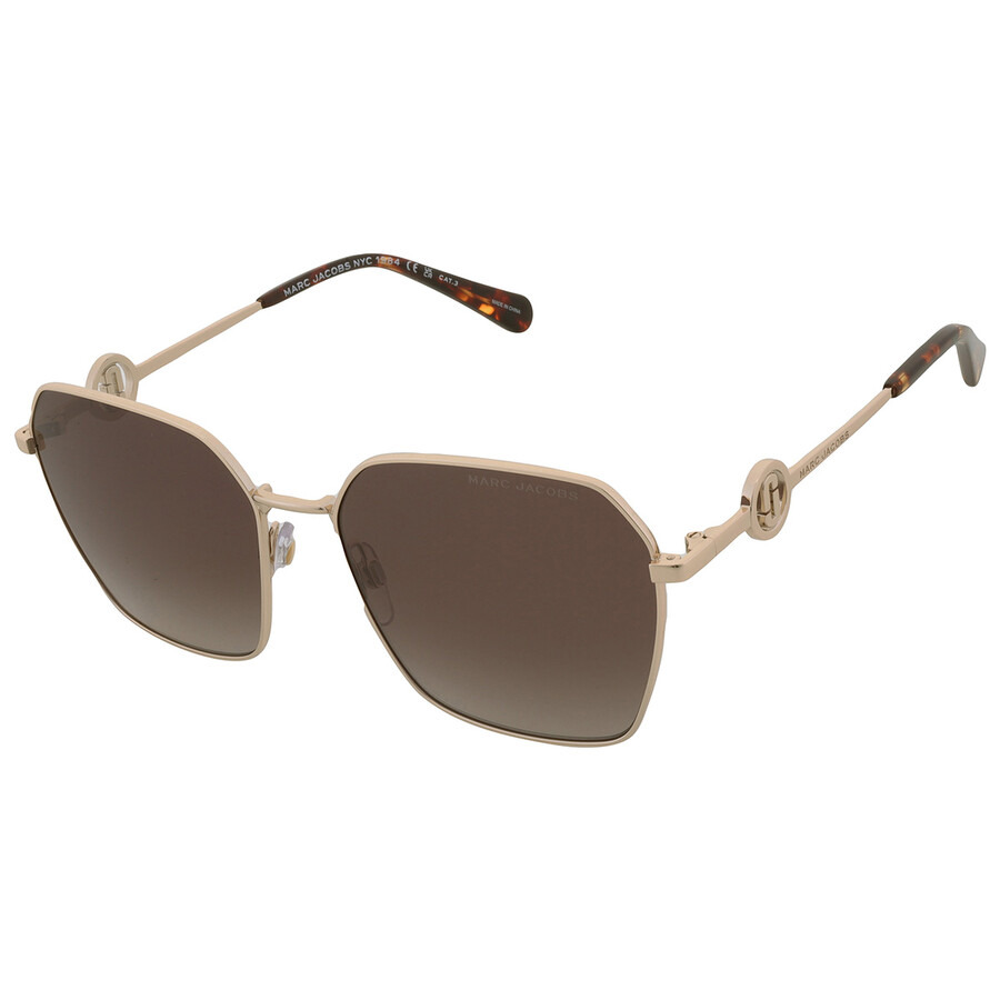Marc Jacobs Brown Square Ladies Sunglasses MARC 729/S 006J/HA 58 - 3