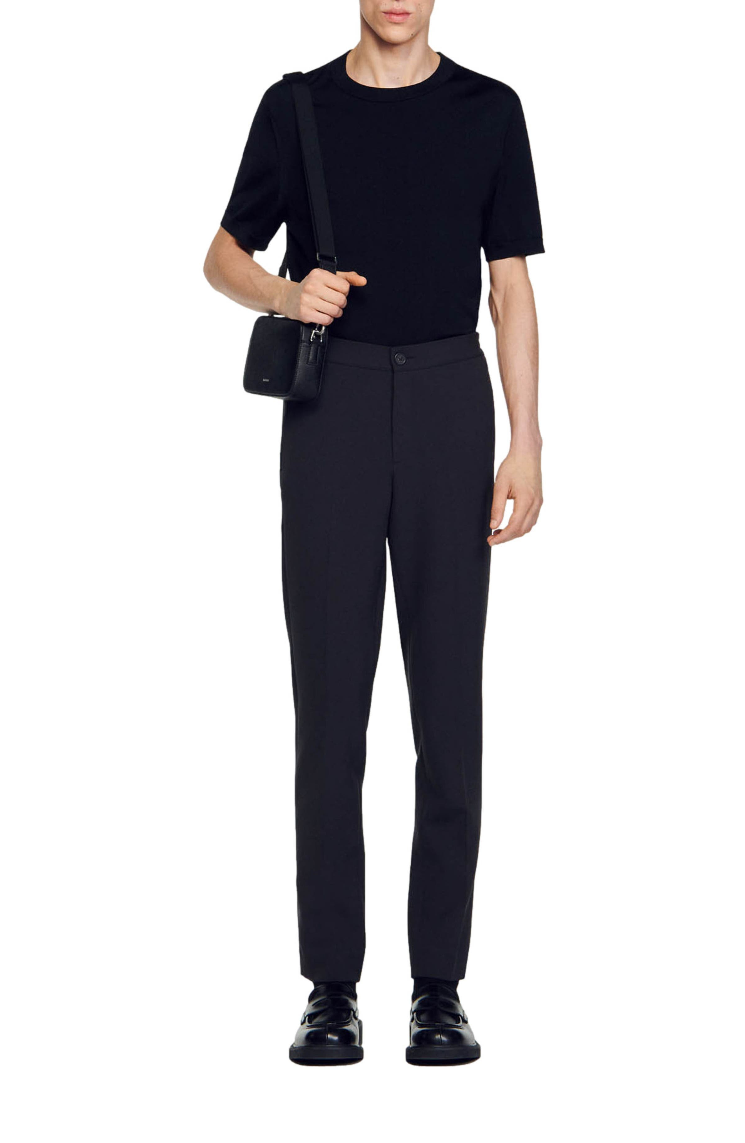 SANDRO Jersey trousers in Dark Grey at Nordstrom - 5