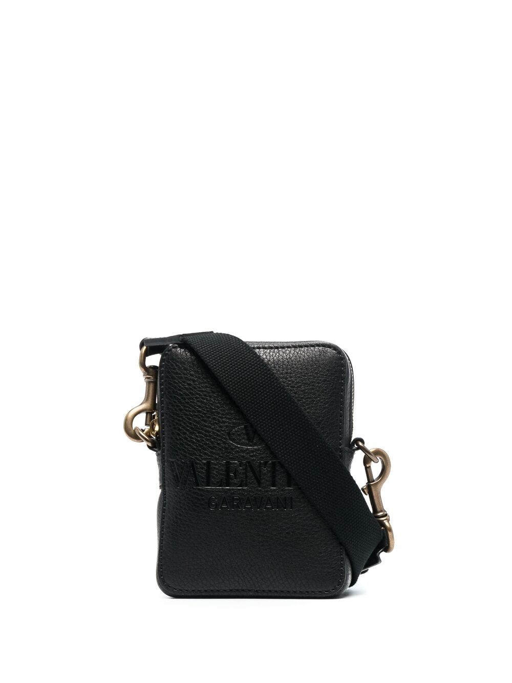 logo-embossed crossbody bag - 1