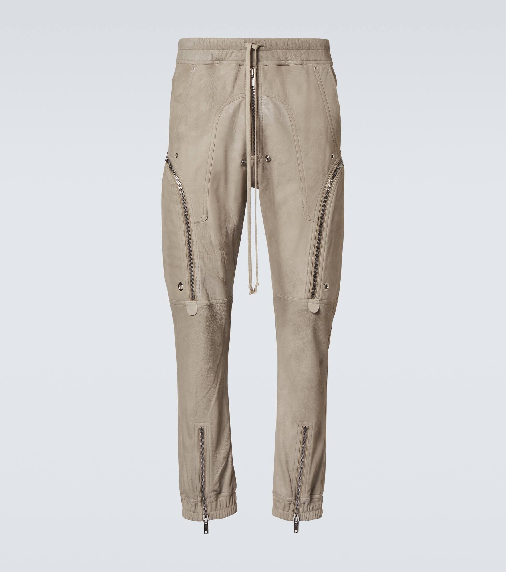 Leather cargo pants - 1