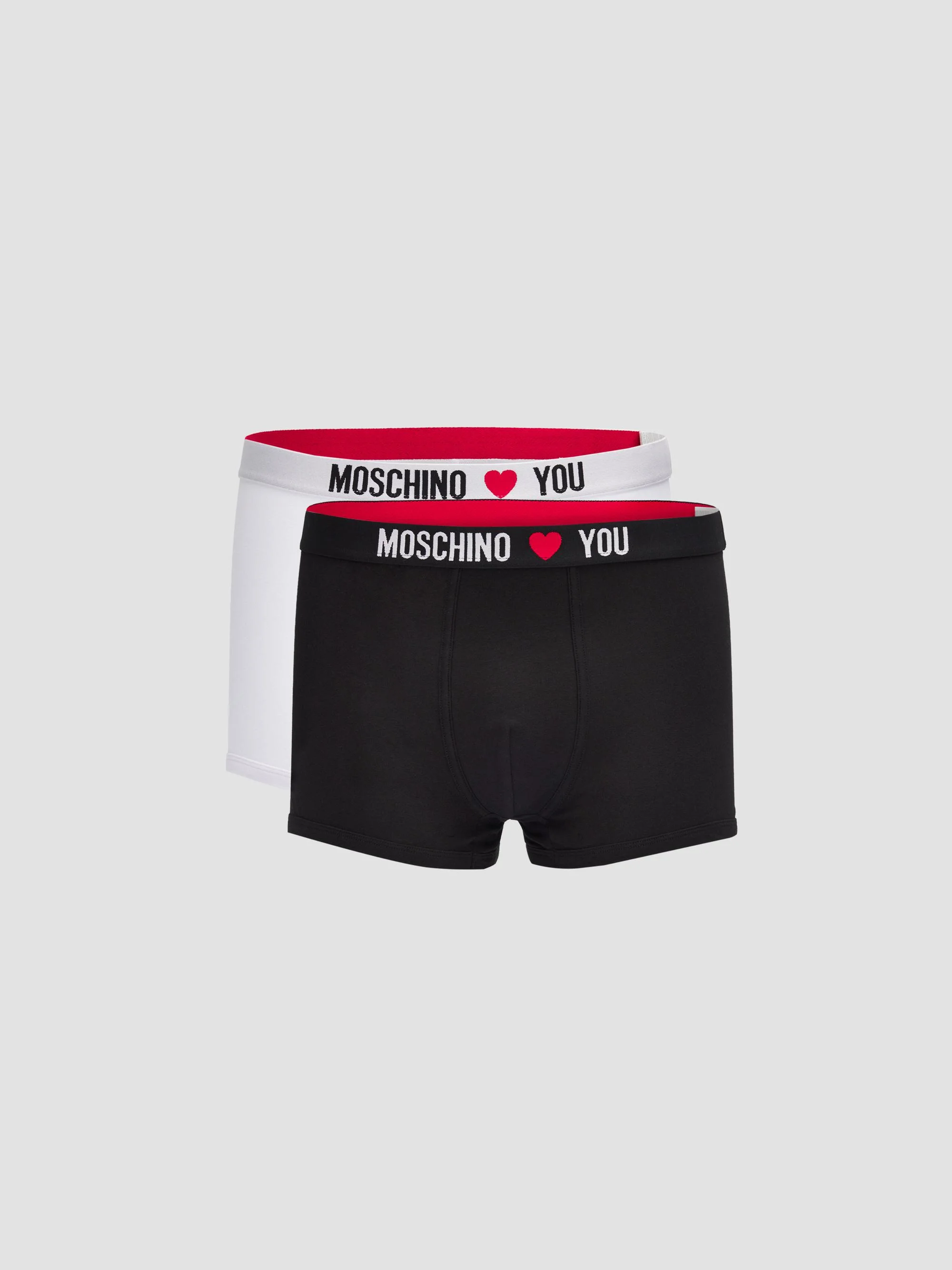 Men's My Valentine Stretch-Jersey Trunk Brief 2-Pack - Multi Black - 1