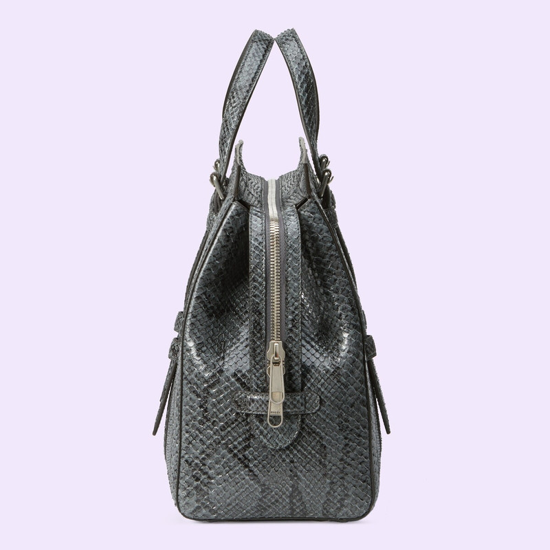 Python medium tote bag with Double G 6