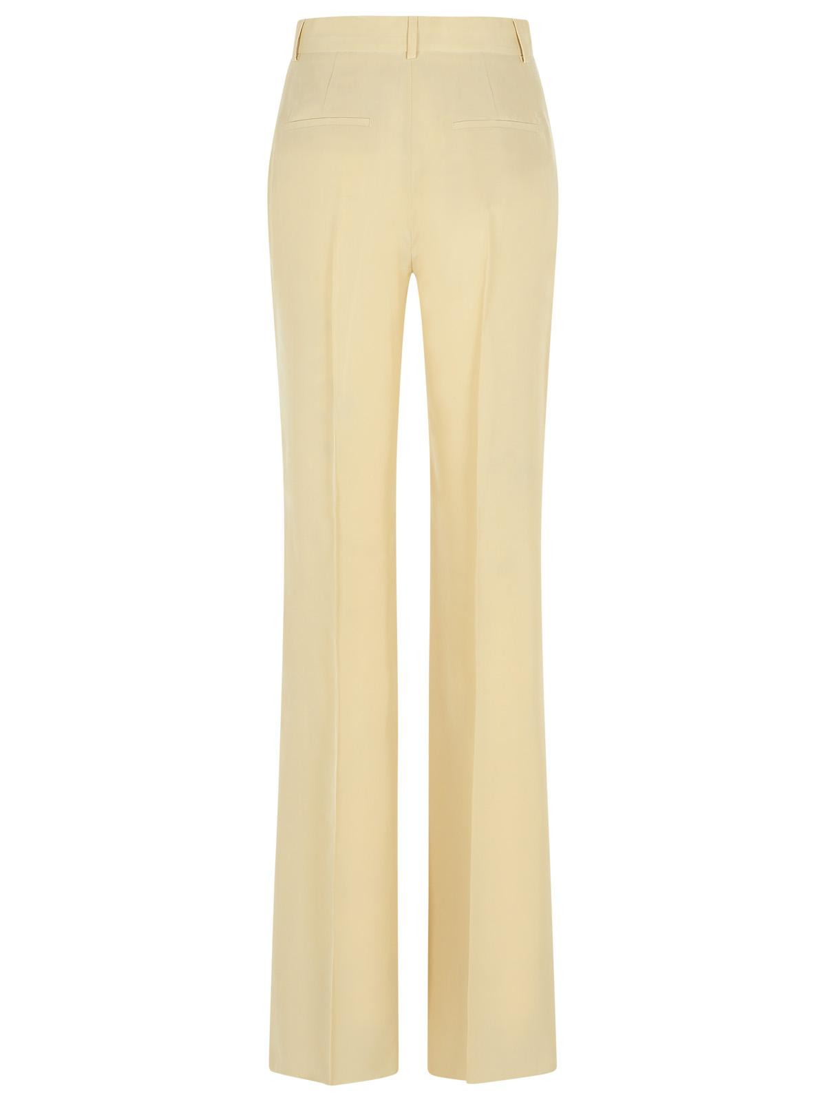 Sportmax 'Orario' Ivory Viscose Trousers Women - 3