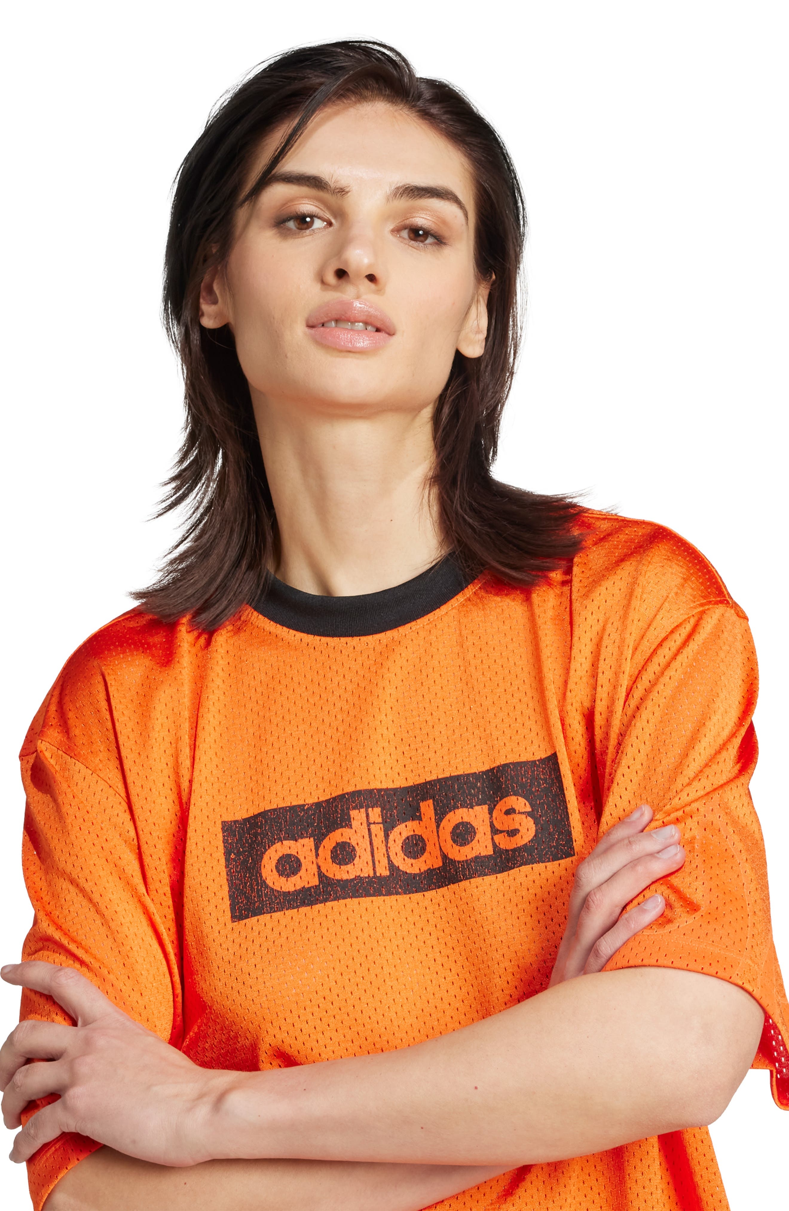 adidas Hockey Mesh Minidress in Semi Impact Orange at Nordstrom - 6