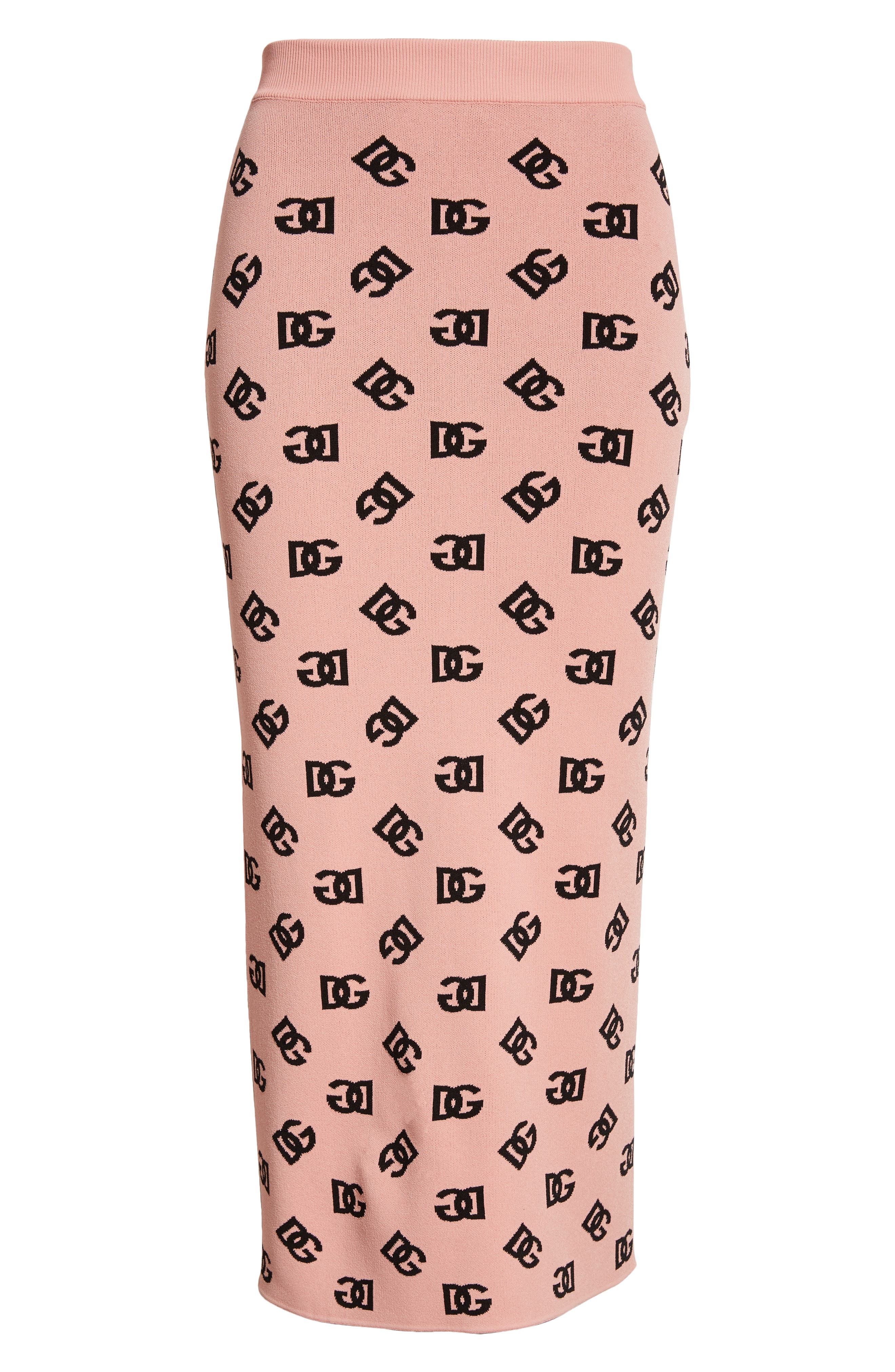 Dolce&Gabbana Logo Jacquard Pencil Skirt in Rosa Polvere Scuro at Nordstrom - 6