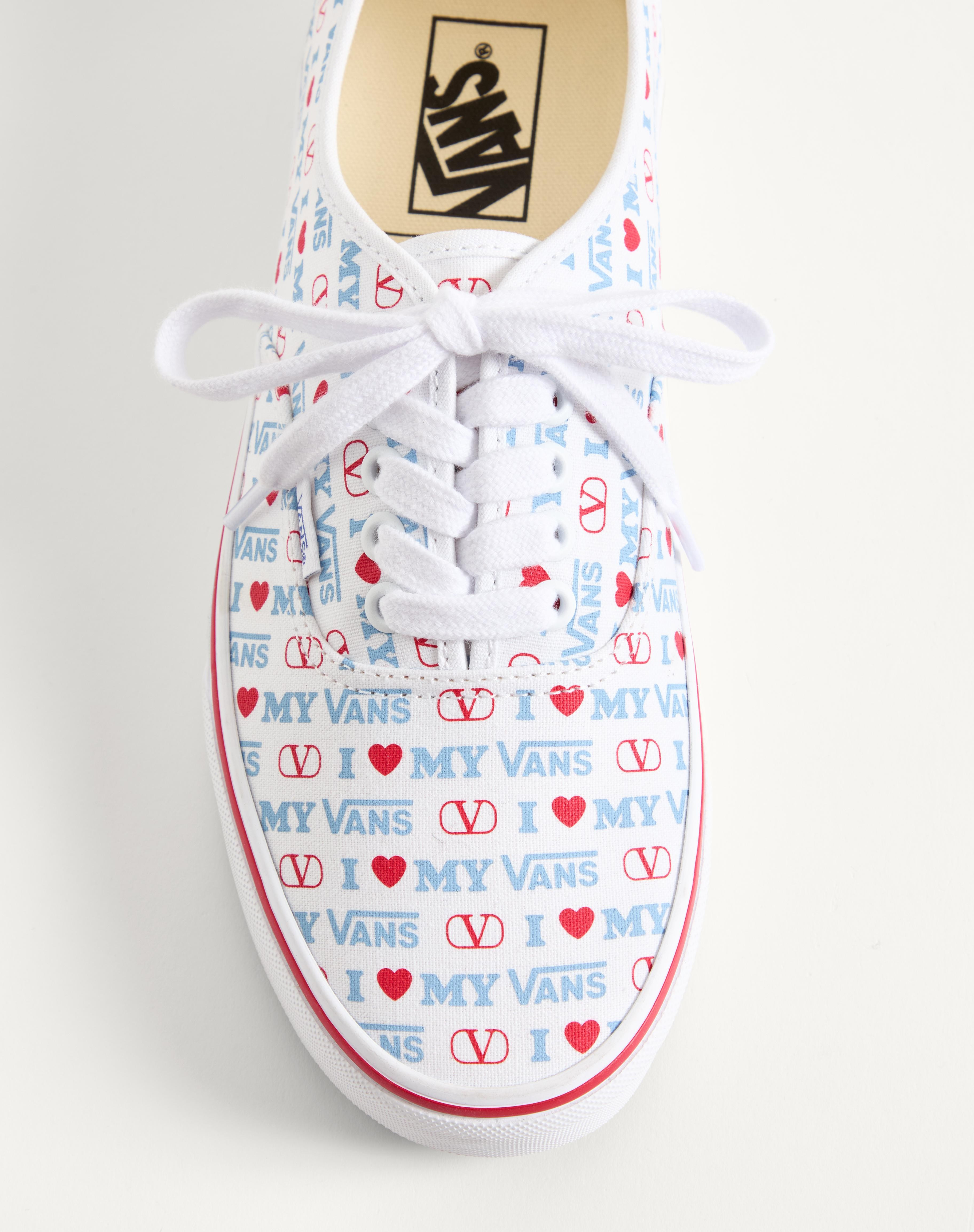 VALENTINO GARAVANI AND VANS LOW-TOP TRAINER IN VALENTINO VANS LOVE PRINT FABRIC - 7