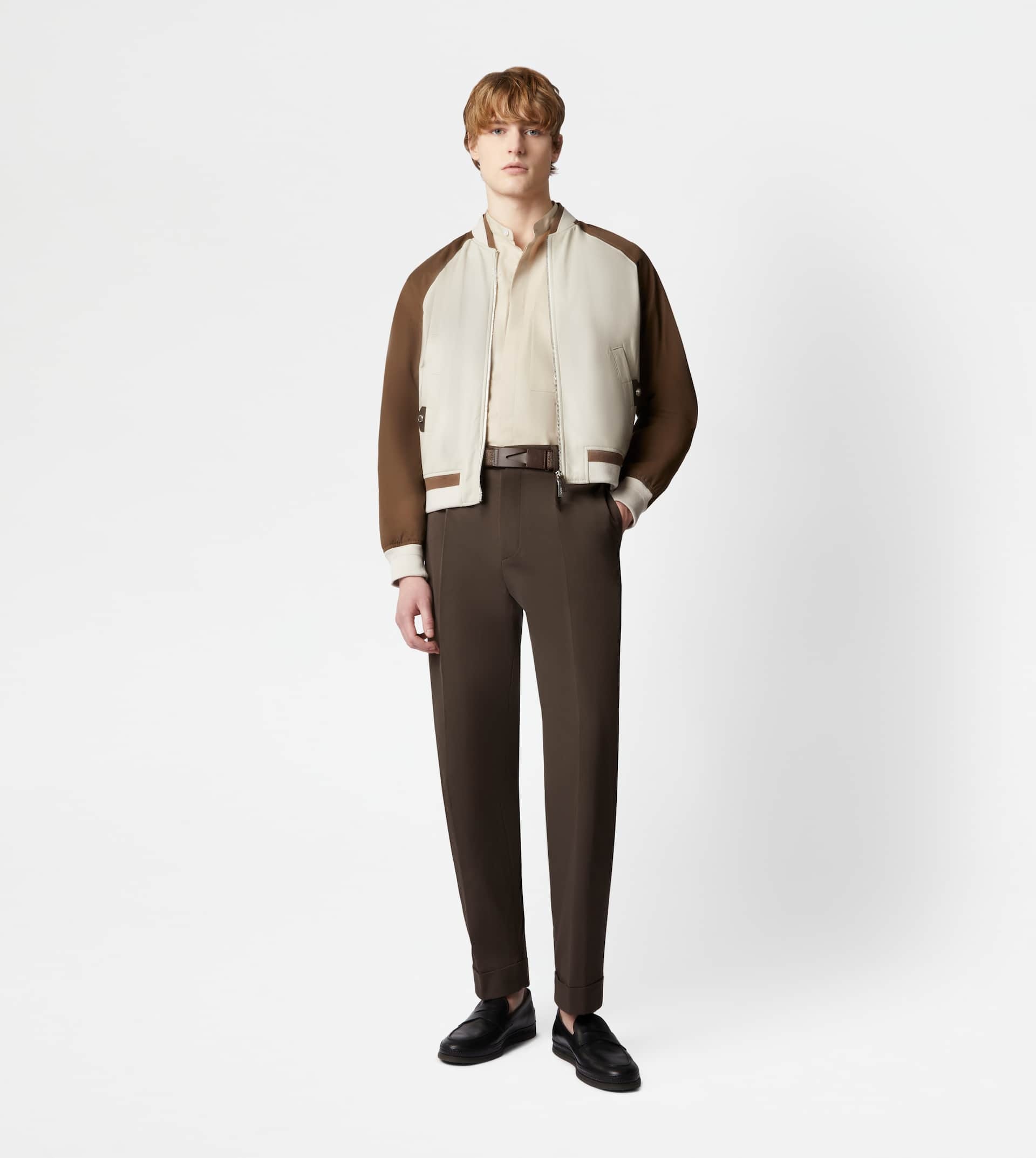PANTS WITH DARTS - BROWN - 2