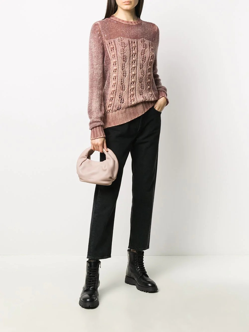 long-sleeve cashmere jumper - 2