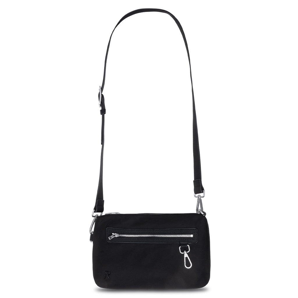NYLON MESSENGER BAG - BLACK - 1