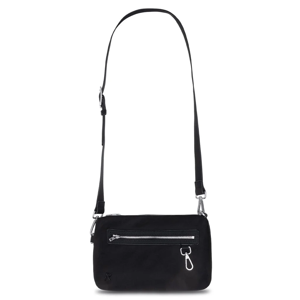NYLON MESSENGER BAG - BLACK - 1