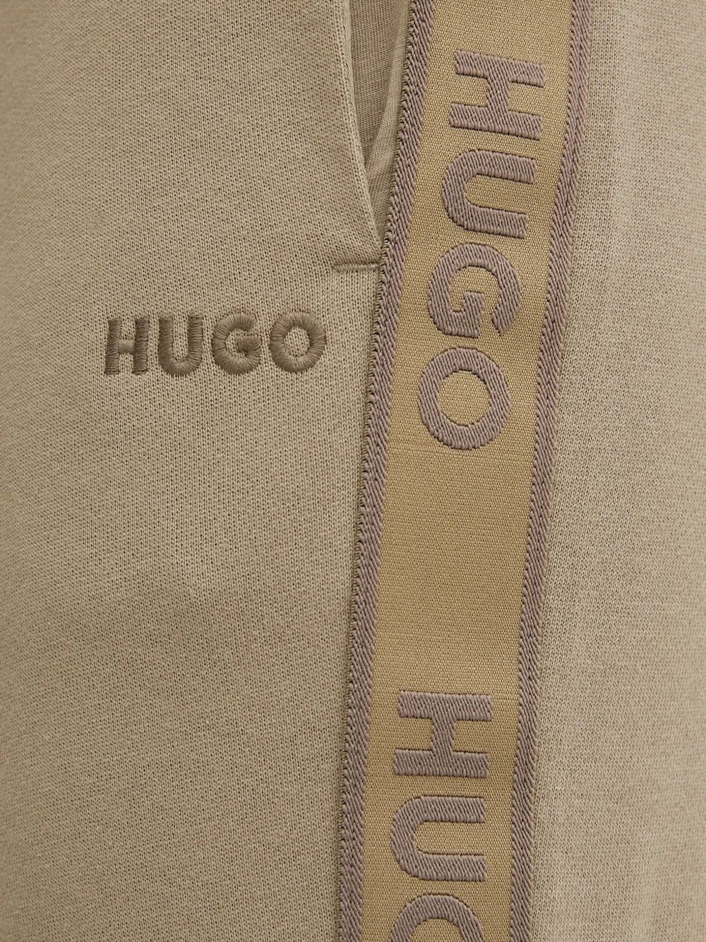 logo-tape track pants - 4