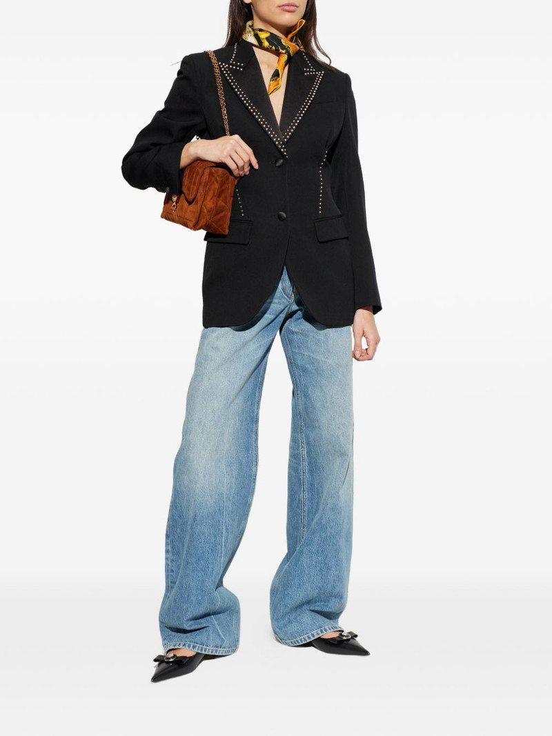 VERSACE studded blazer outlook