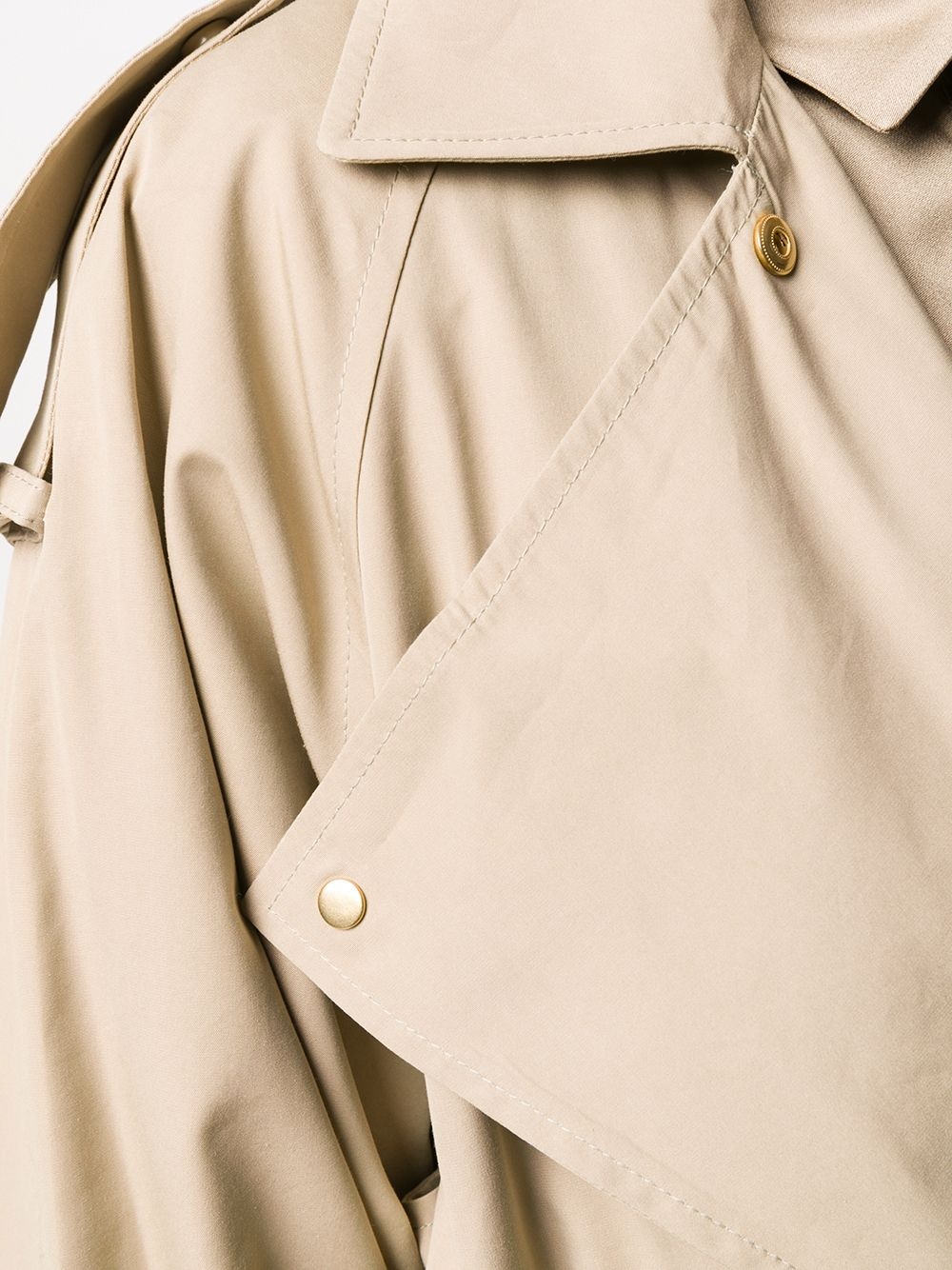 belted oversized trench coat - 5