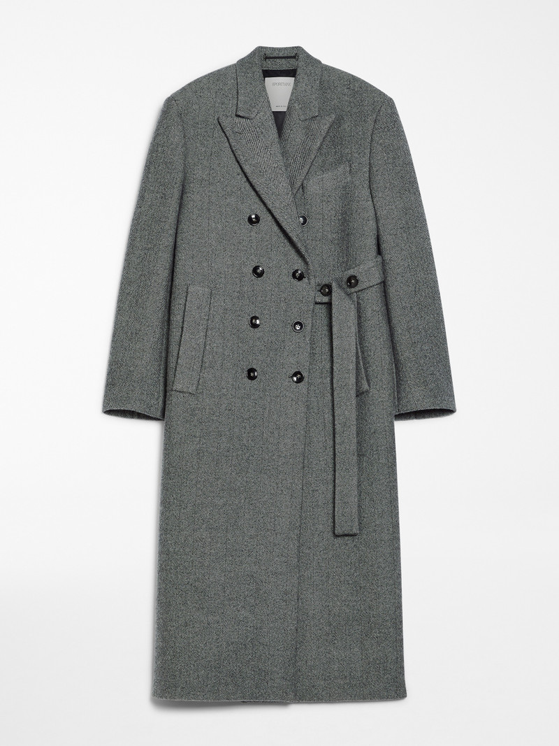 BILLY Asymmetric wool coat 1