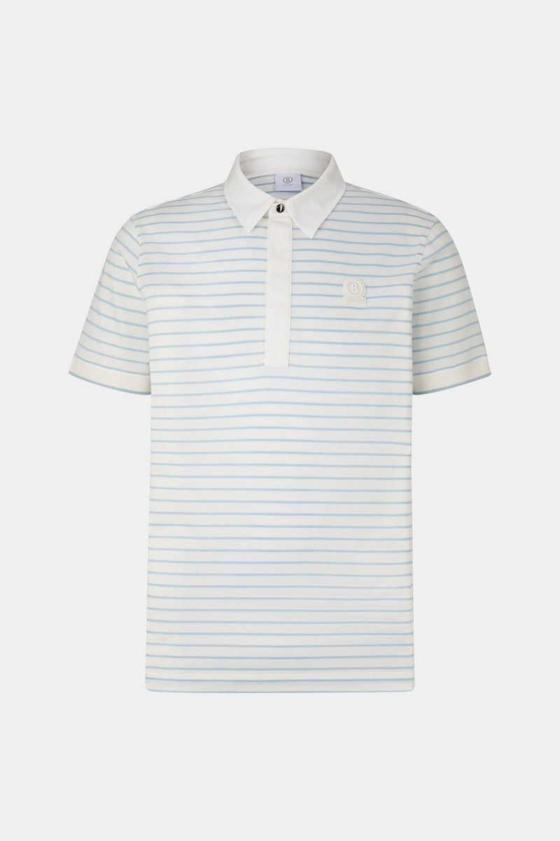 Duncan polo shirt in Off-white/Light blue 1