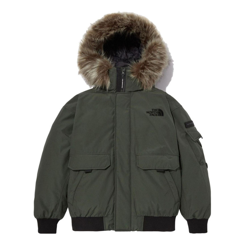 NORTH FACE 로고 Polar Air Down Bomber Jacket 'Olivegreen' NJ1DN86B - 1