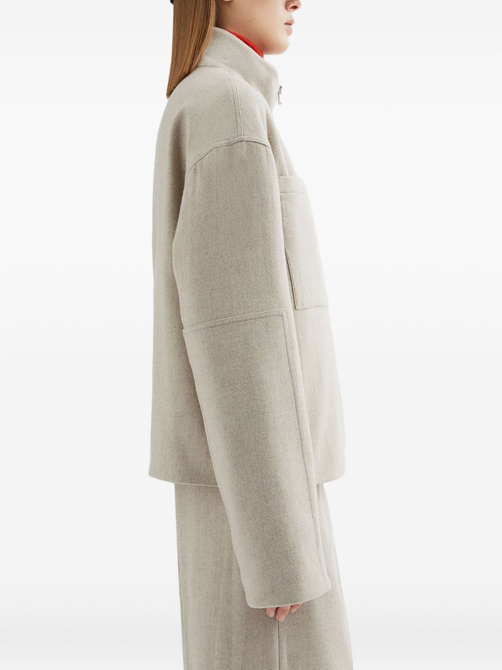 wool felted jacket - 4