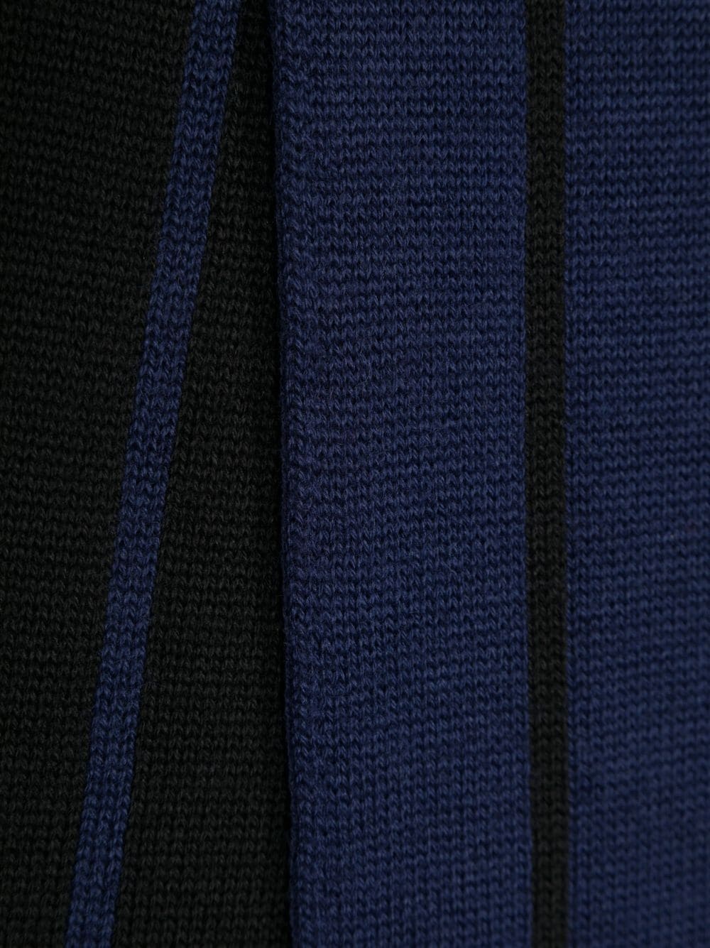 intarsia-logo wool scarf - 2