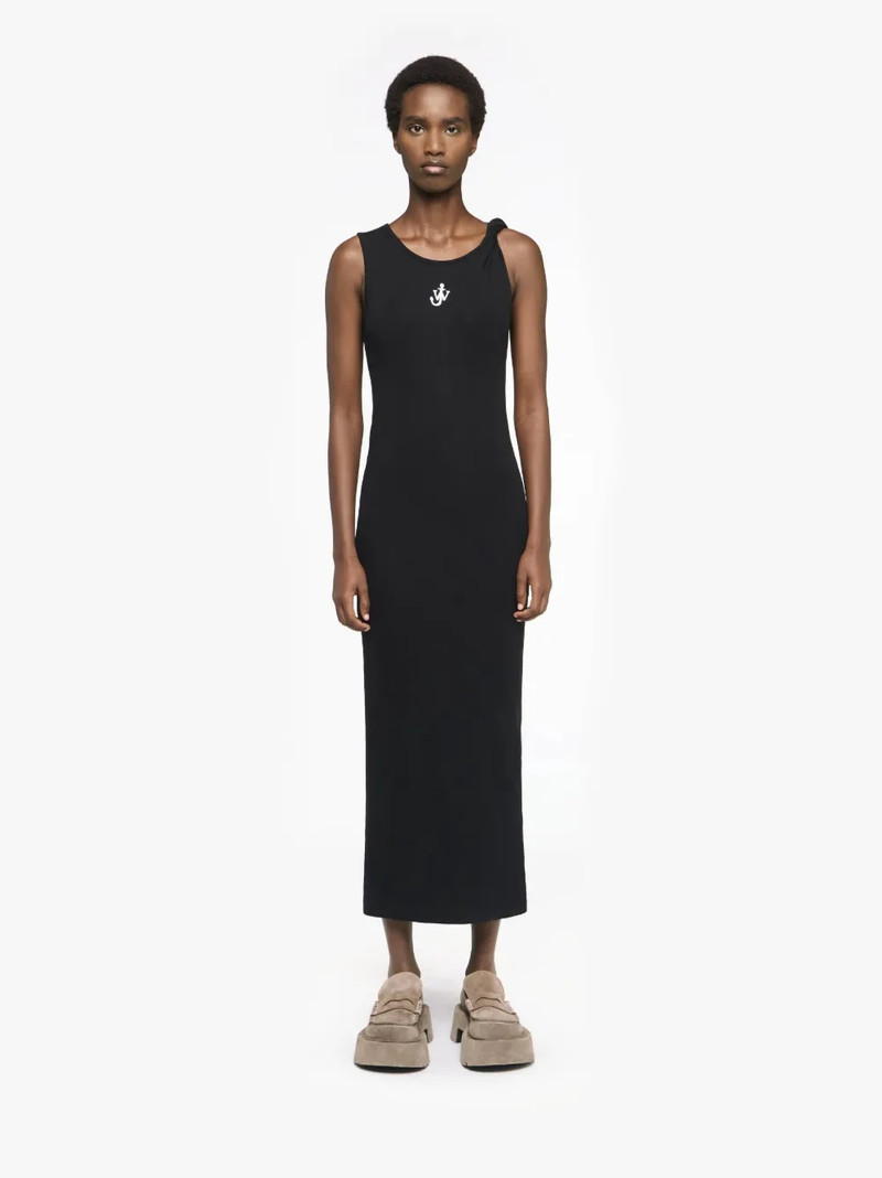JW Anderson ANCHOR LOGO TWISTED STRAP DRESS outlook