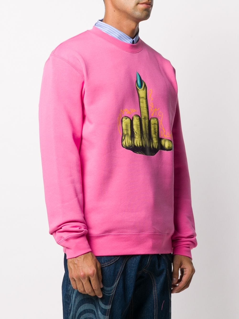 graphic-print crew-neck sweatshirt - 3