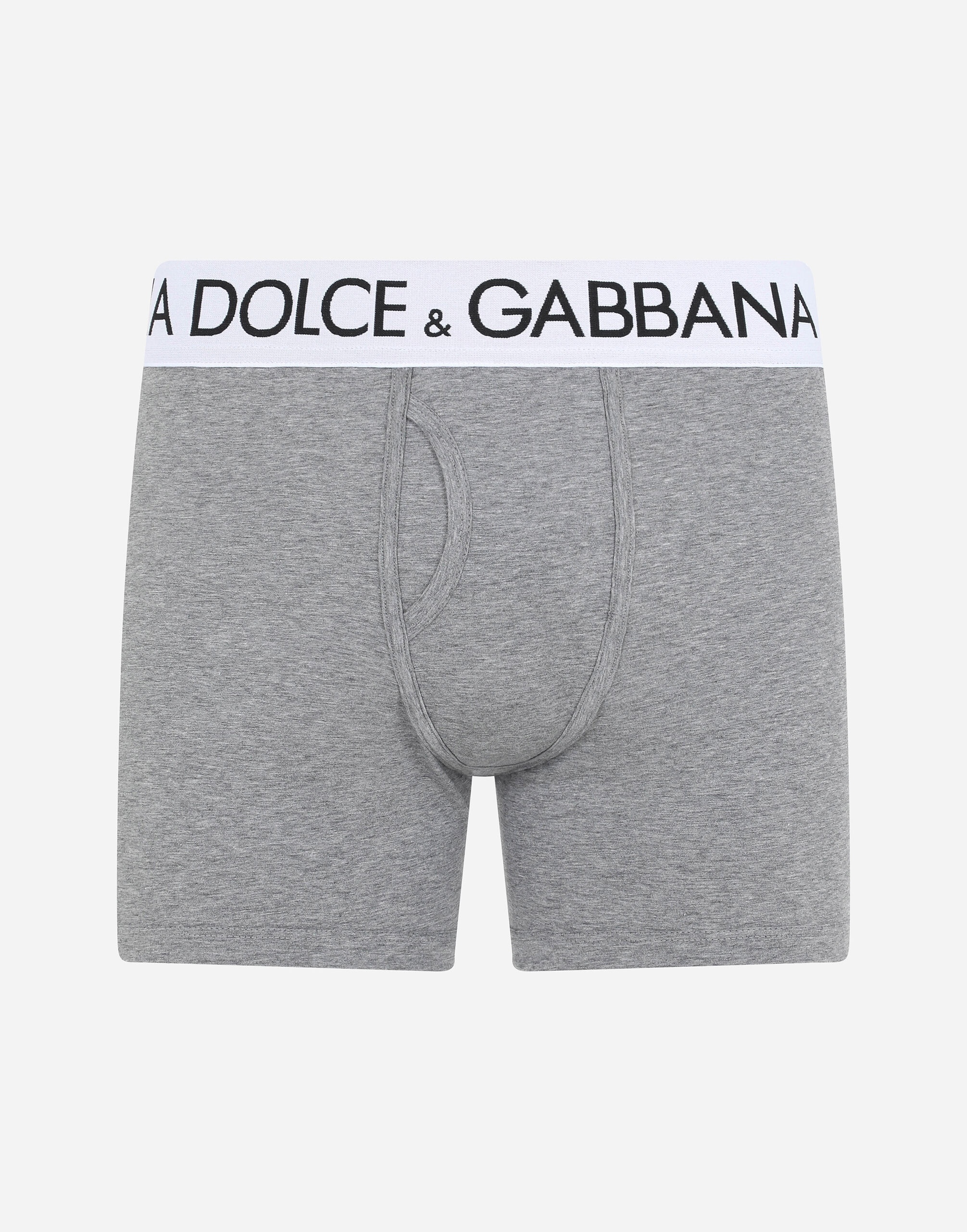 Two-way-stretch cotton jersey long-leg boxers - 1