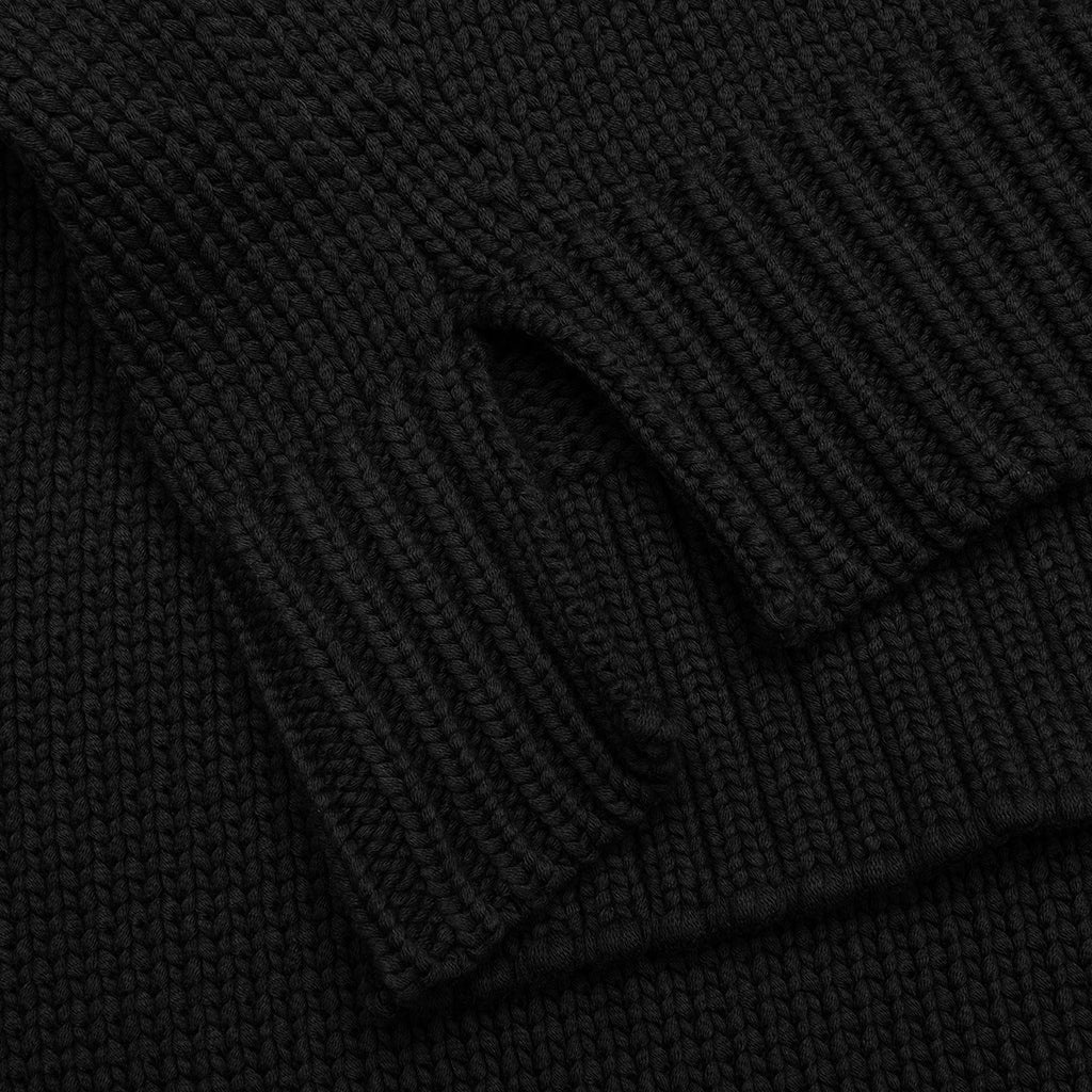BOYFRIEND LOOSE FIT SWEATER - BLACK - 4