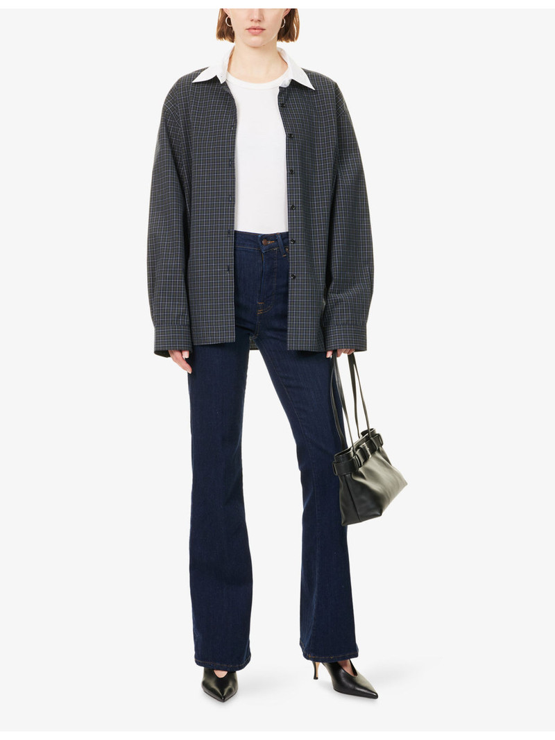 GOOD AMERICAN Good Legs Flared Denim Jeans outlook