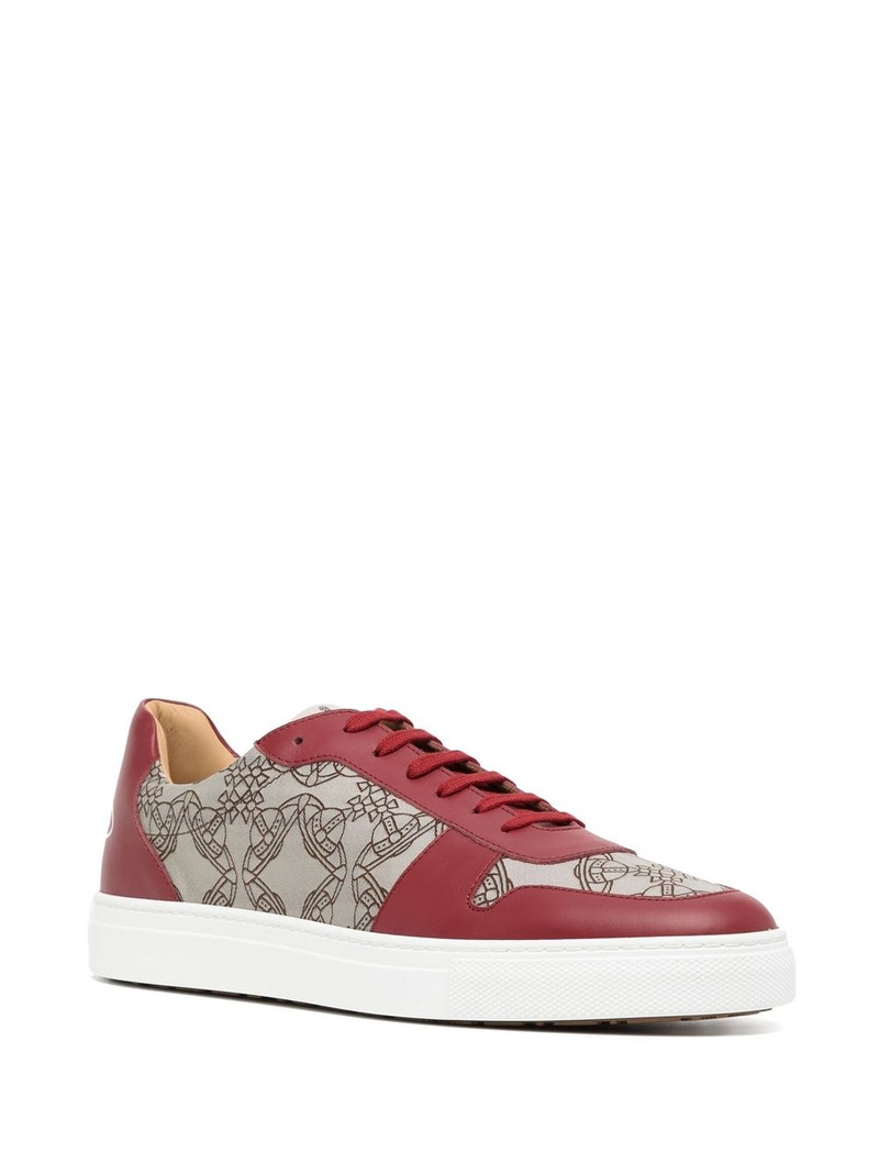 Vivienne Westwood logo-print low-top sneakers outlook