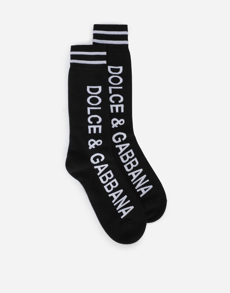 Jacquard socks with DG logo - 1