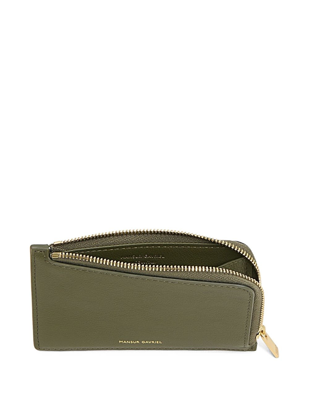 logo-plaque leather wallet - 3