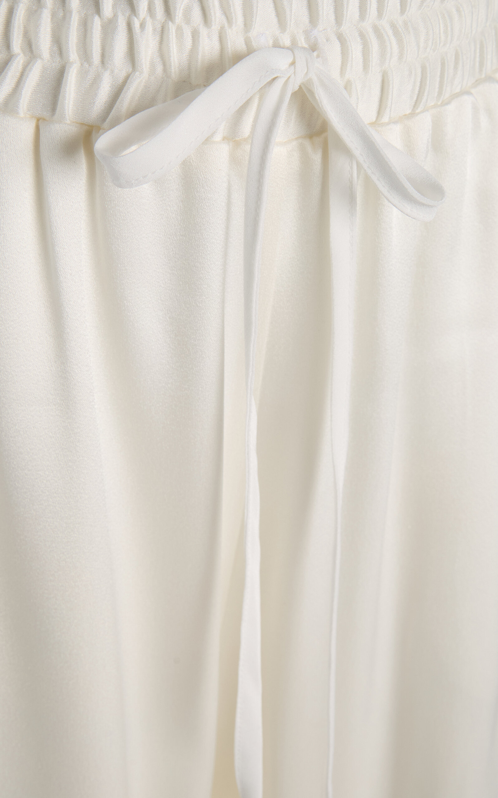 Silk Georgette Wide-Leg Pants ivory - 6