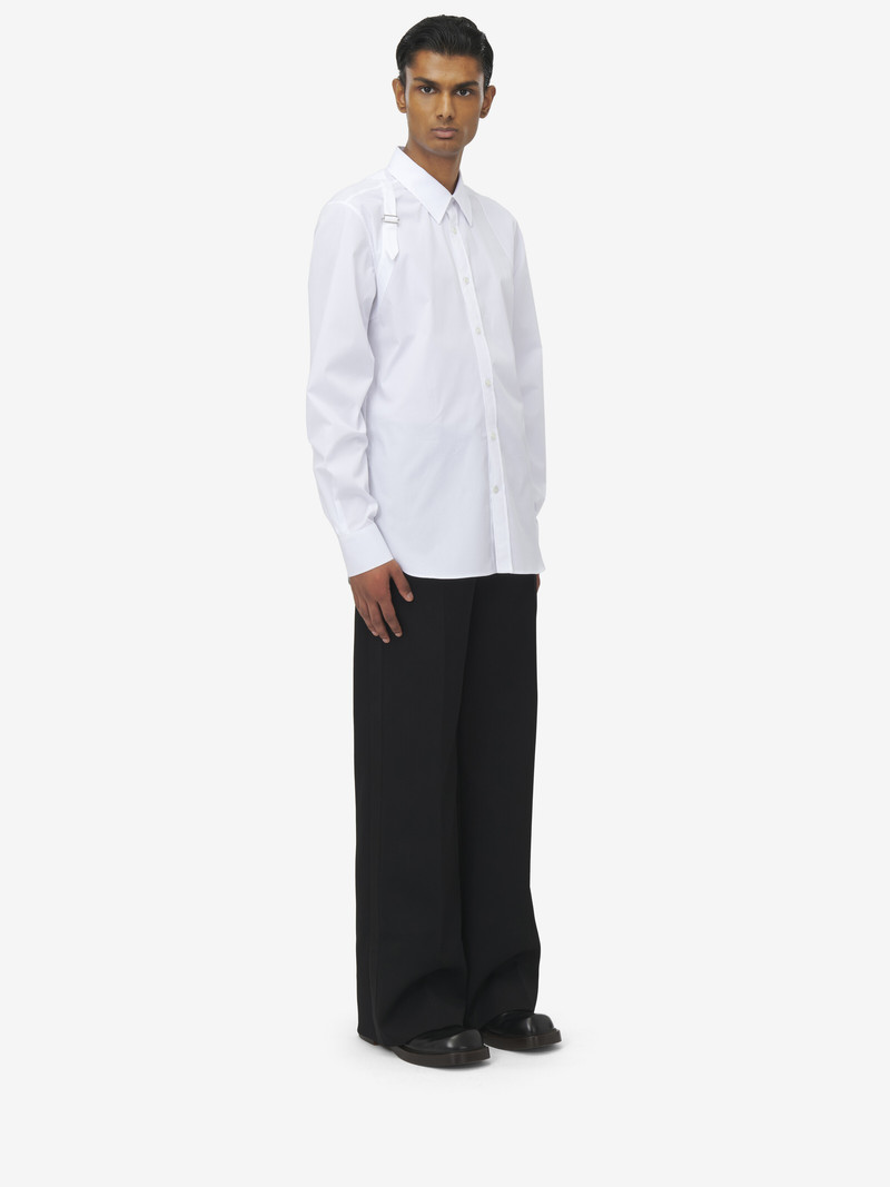 Alexander McQueen Men's Harness Shirt in White outlook